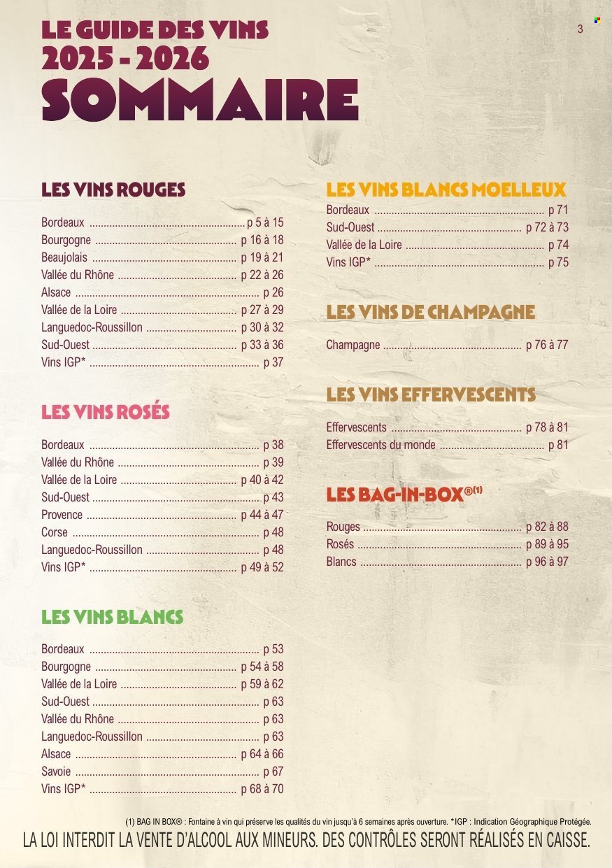 Catalogue E.LECLERC - GUIDE DES VINS 2025/2026 (2025-09-03)