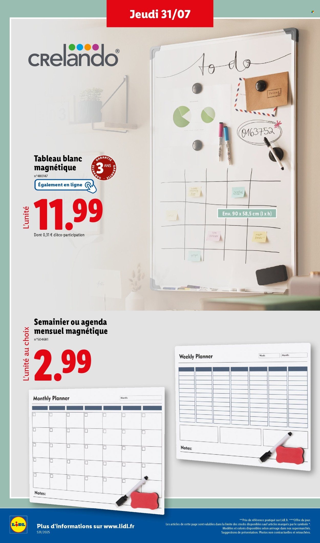 Catalogue LIDL - Les promos de la semaine (2025-07-31 - 2025-08-06)