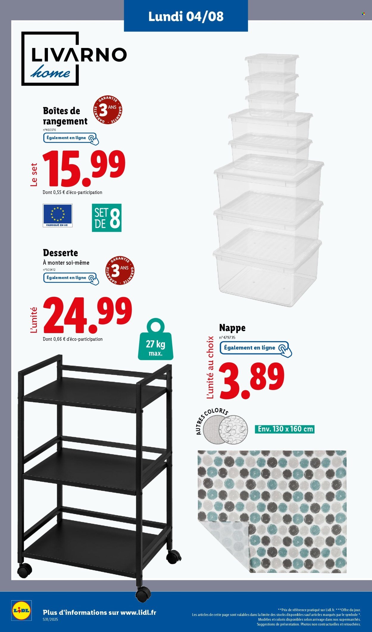 Catalogue LIDL - Les promos de la semaine (2025-07-31 - 2025-08-06)