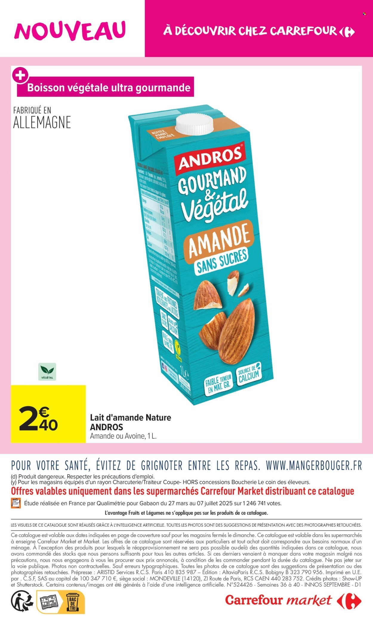 Catalogue CARREFOUR MARKET - LES INNOVATIONS DE SEPTEMBRE