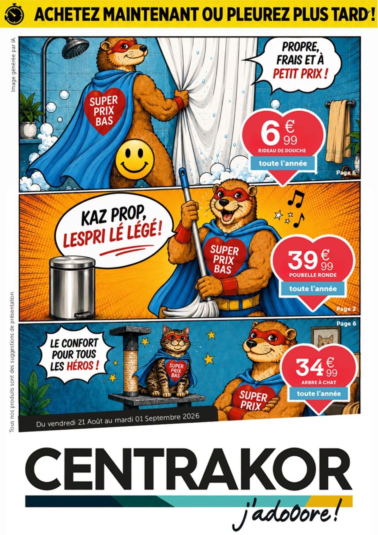 Catalogue CENTRAKOR - Du vendredi 21 août 2026