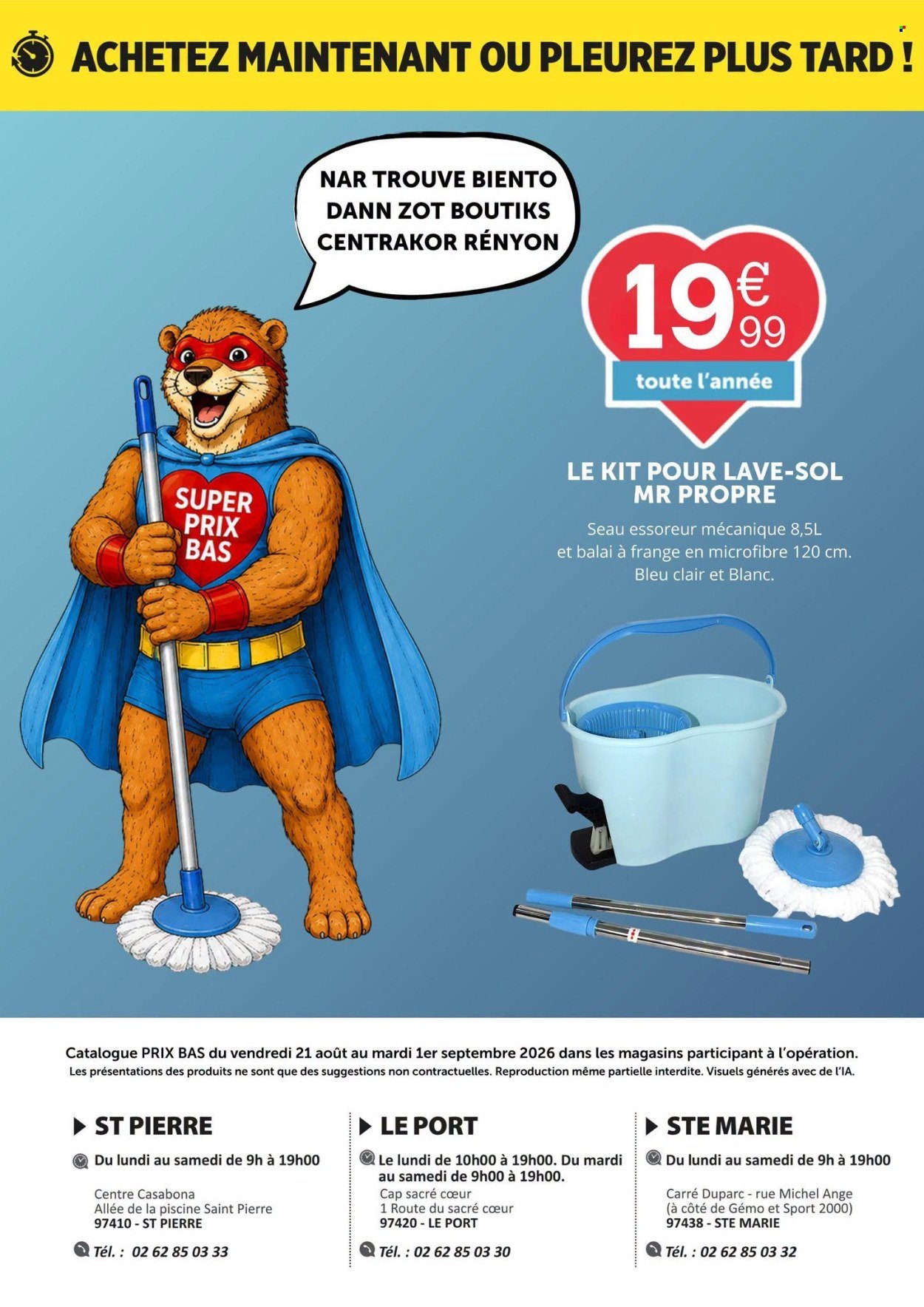 Catalogue CENTRAKOR - Du vendredi 21 août 2026