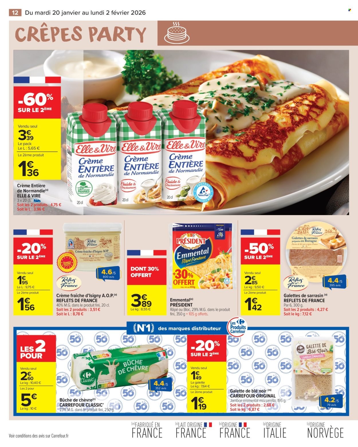 Catalogue CARREFOUR MARKET - CRÊPES PARTY (2026-01-20 - 2026-02-02)