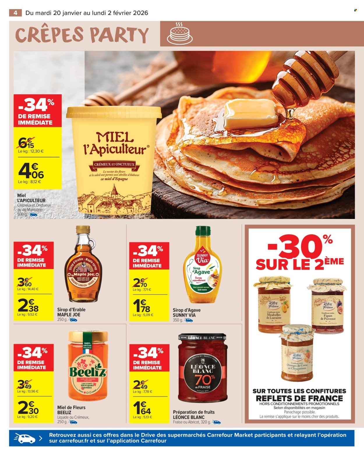 Catalogue CARREFOUR MARKET - CRÊPES PARTY (2026-01-20 - 2026-02-02)