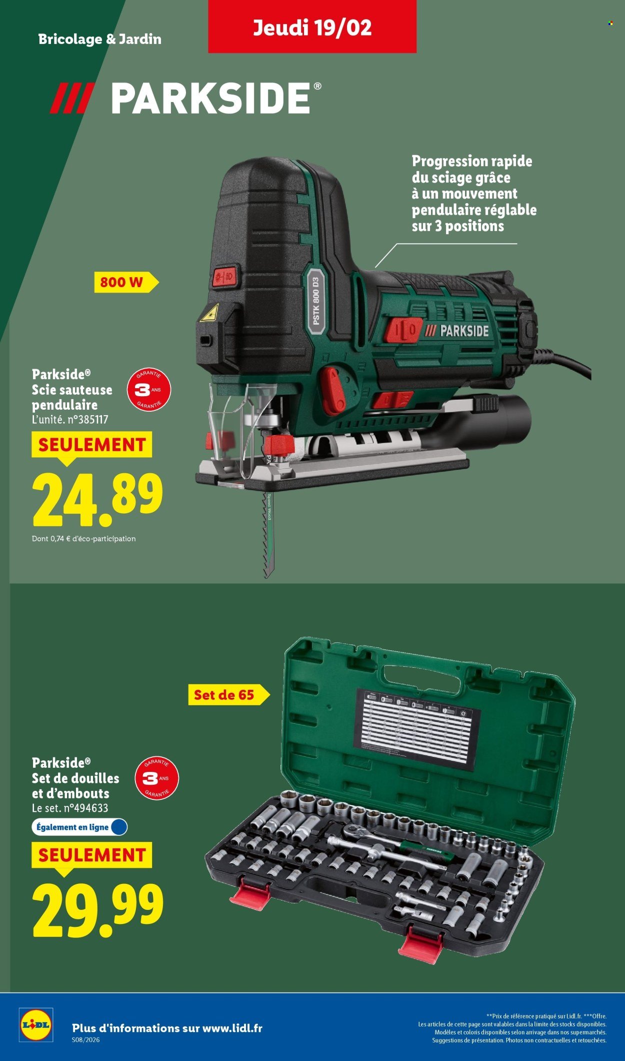 Catalogue LIDL - Les bonnes affaires de la semaine (2026-02-19 - 2026-02-23)