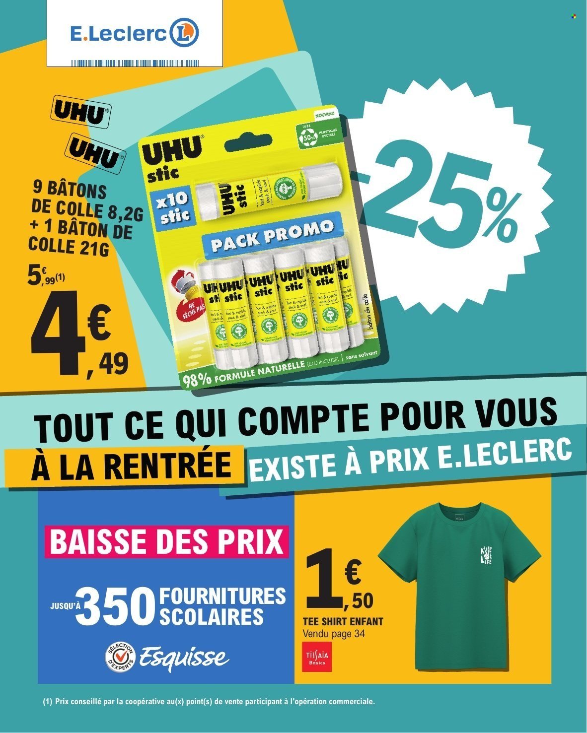 Catalogue E.LECLERC - RENTREE DES CLASSES (2025-07-29 - 2025-09-06)