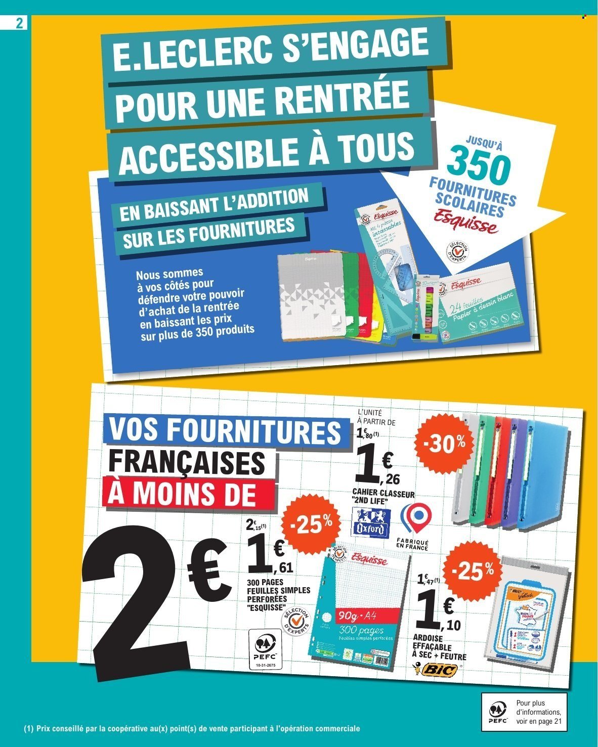 Catalogue E.LECLERC - RENTREE DES CLASSES (2025-07-29 - 2025-09-06)
