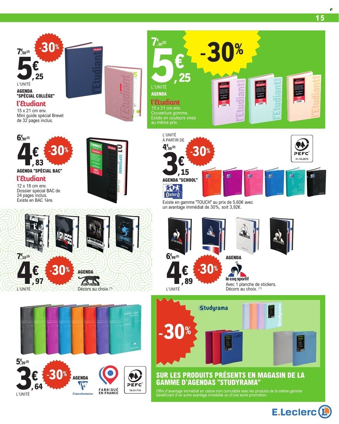 Catalogue E.LECLERC - RENTREE DES CLASSES (2025-07-29 - 2025-09-06)
