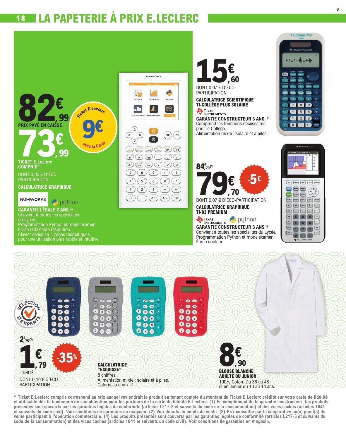Catalogue E.LECLERC - RENTREE DES CLASSES (2025-07-29 - 2025-09-06)