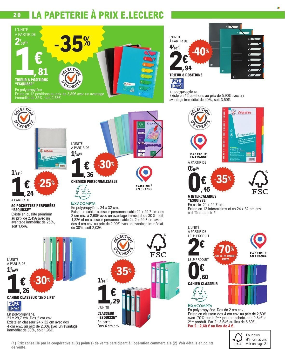 Catalogue E.LECLERC - RENTREE DES CLASSES (2025-07-29 - 2025-09-06)