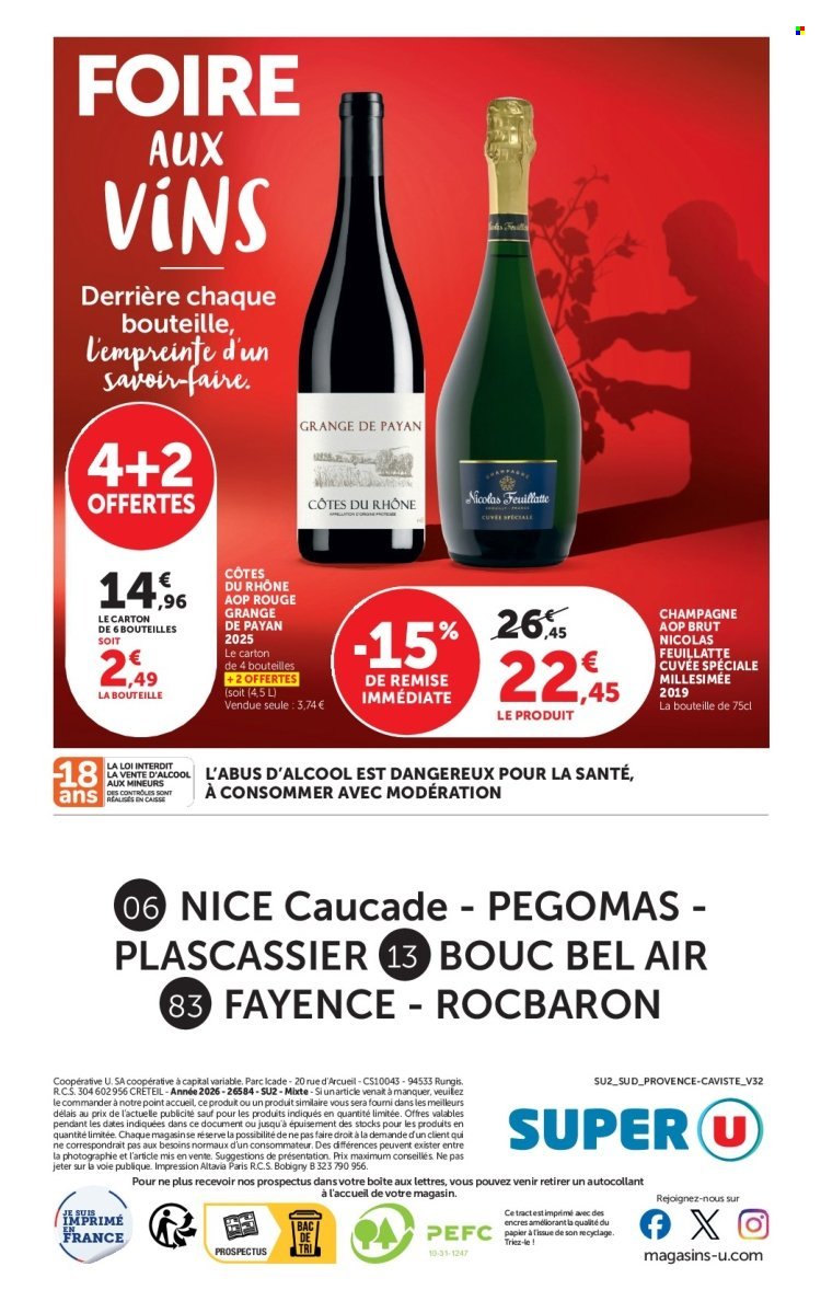 Catalogue SUPER U - FOIRE AUX VINS consultation en avant-première !