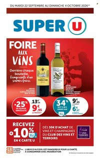 Catalogue SUPER U - FOIRE AUX VINS consultation en avant-première !