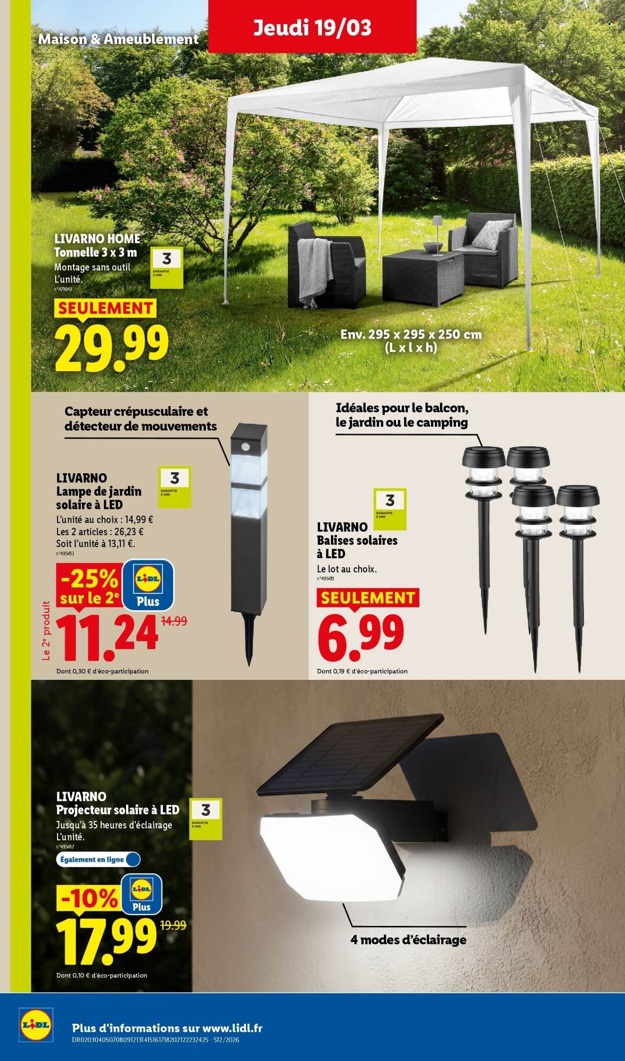 Catalogue LIDL - Les bonnes affaires de la semaine (2026-03-16 - 2026-03-19)