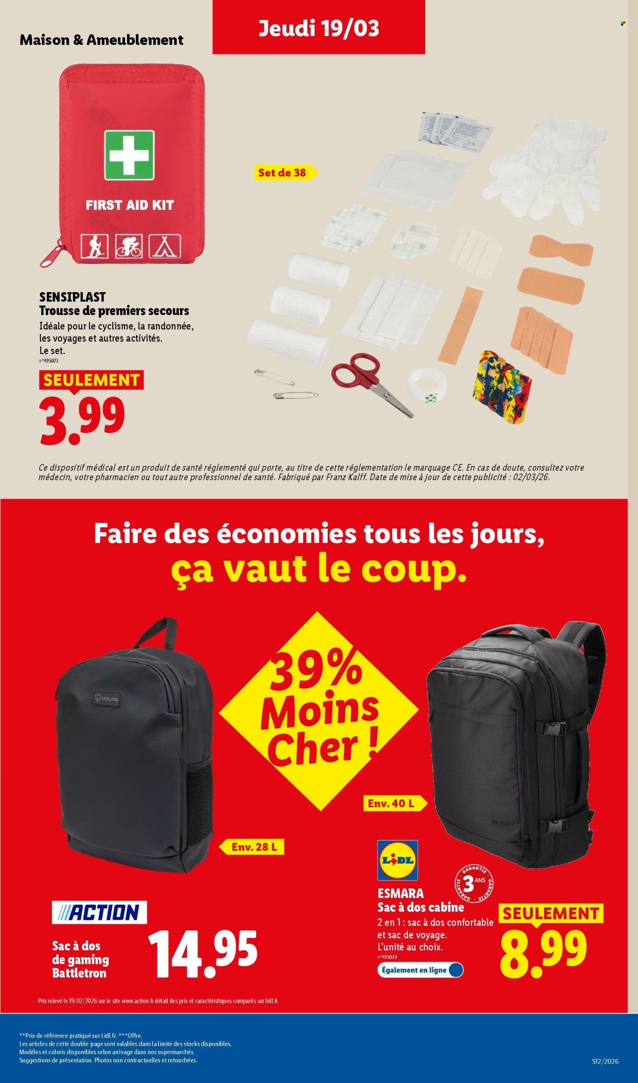 Catalogue LIDL - Les bonnes affaires de la semaine (2026-03-16 - 2026-03-19)