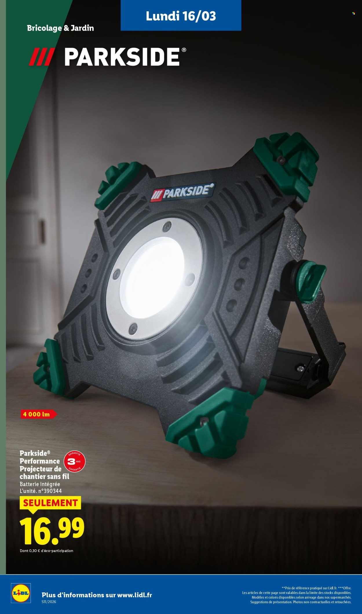 Catalogue LIDL - Les bonnes affaires de la semaine (2026-03-16 - 2026-03-19)