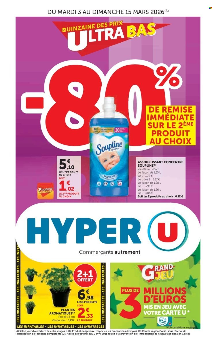 Catalogue HYPER U - Quinzaine des prix ultra bas
