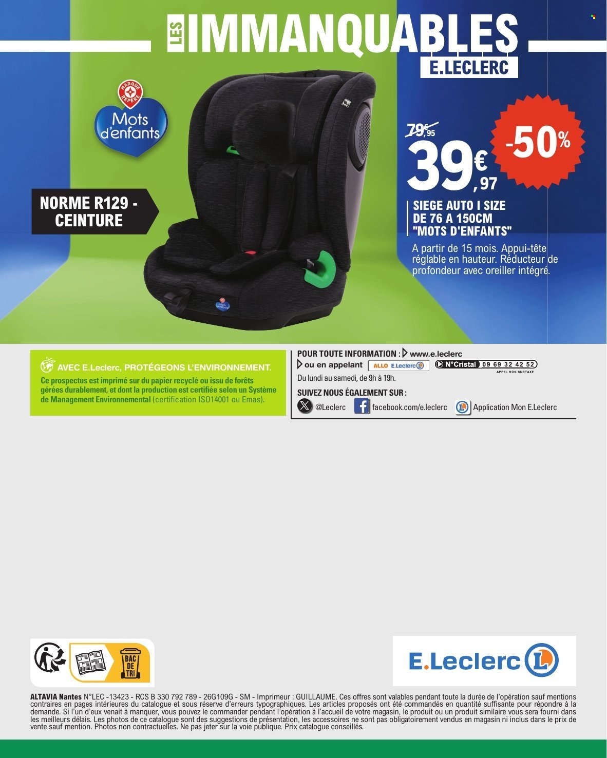 Catalogue E.LECLERC - DEPENSER MOINS