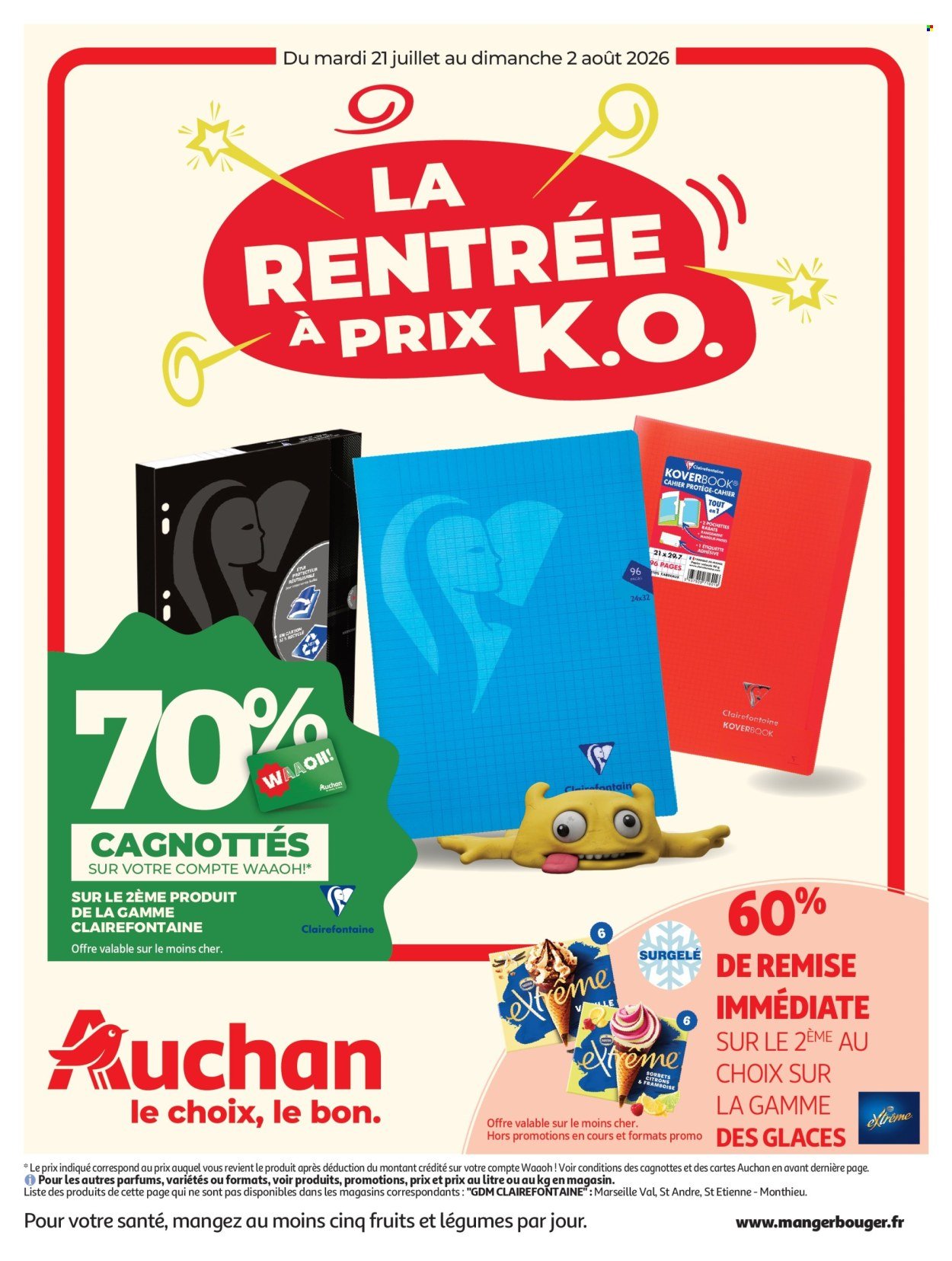Catalogue AUCHAN - Promos XXL, rentrée