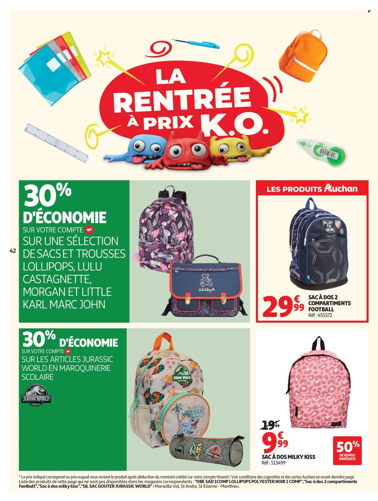Catalogue AUCHAN - Promos XXL, rentrée