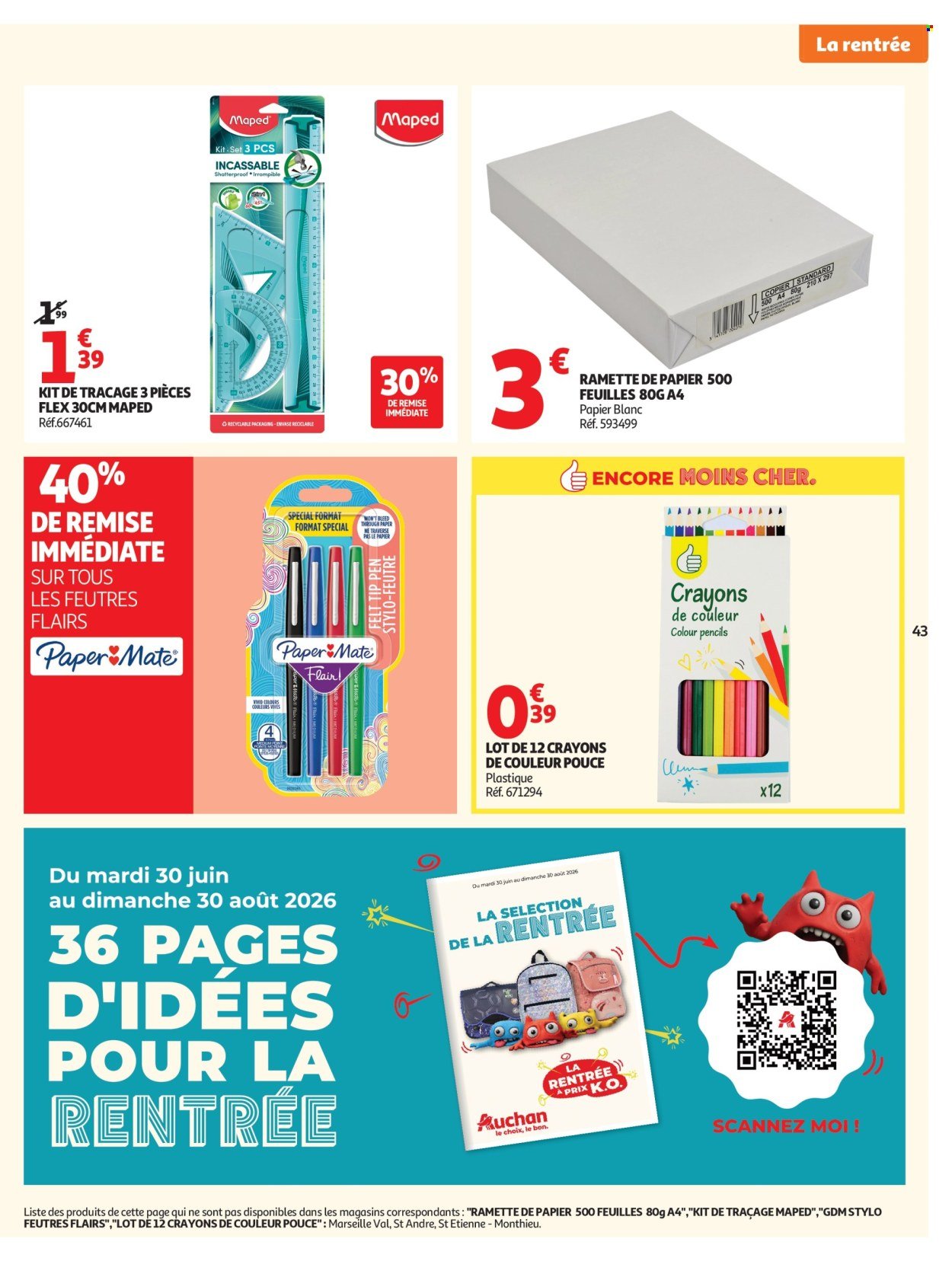 Catalogue AUCHAN - Promos XXL, rentrée