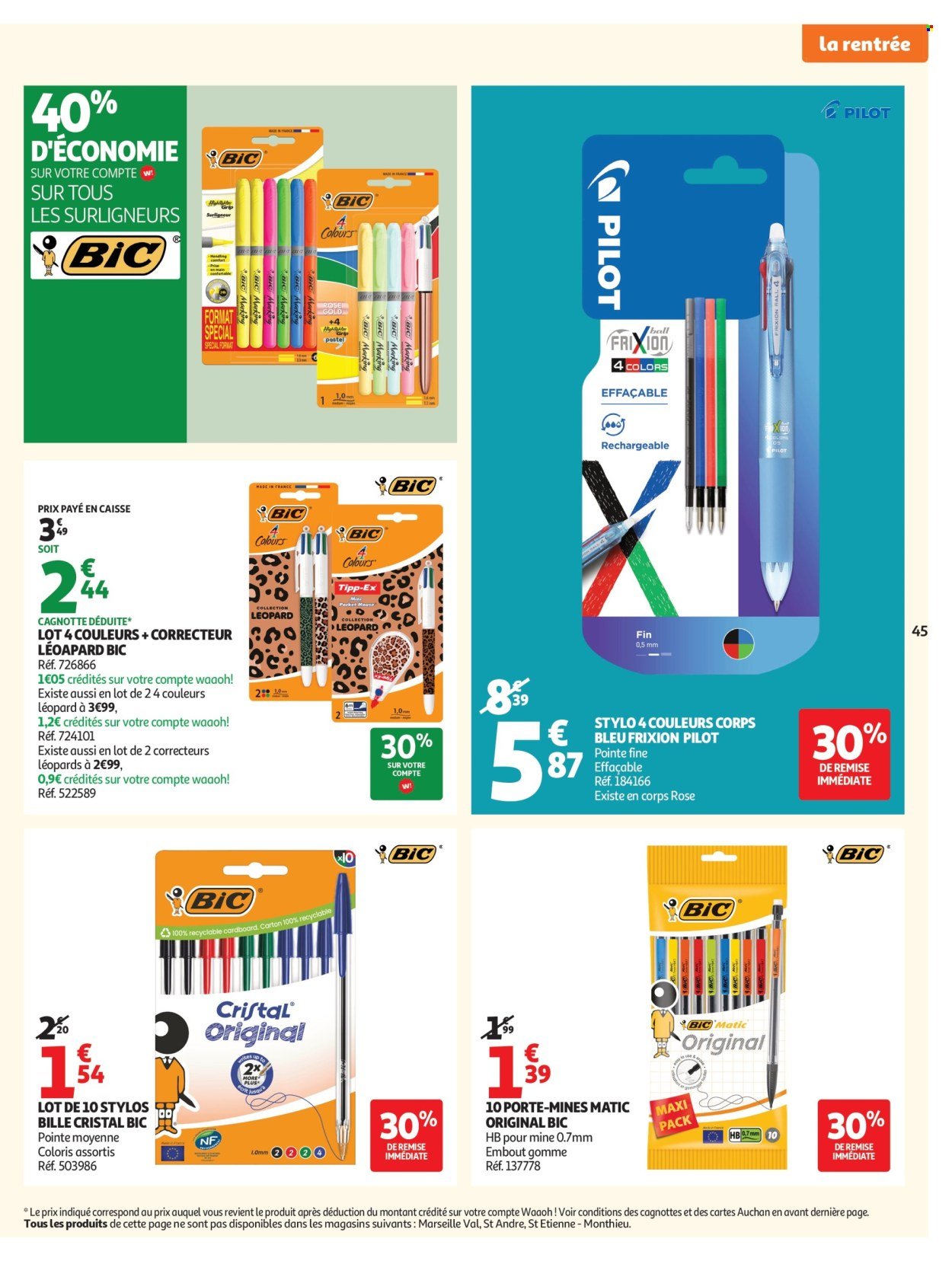Catalogue AUCHAN - Promos XXL, rentrée