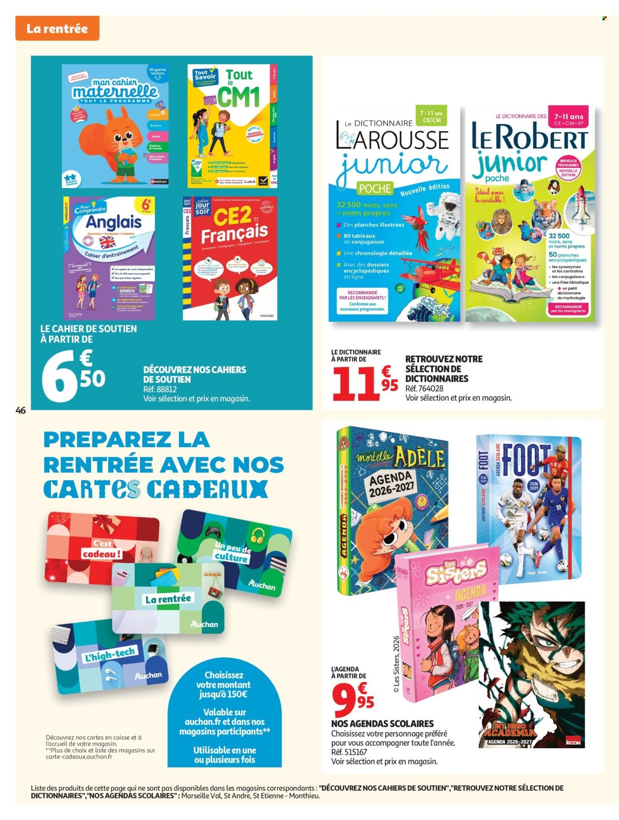 Catalogue AUCHAN - Promos XXL, rentrée