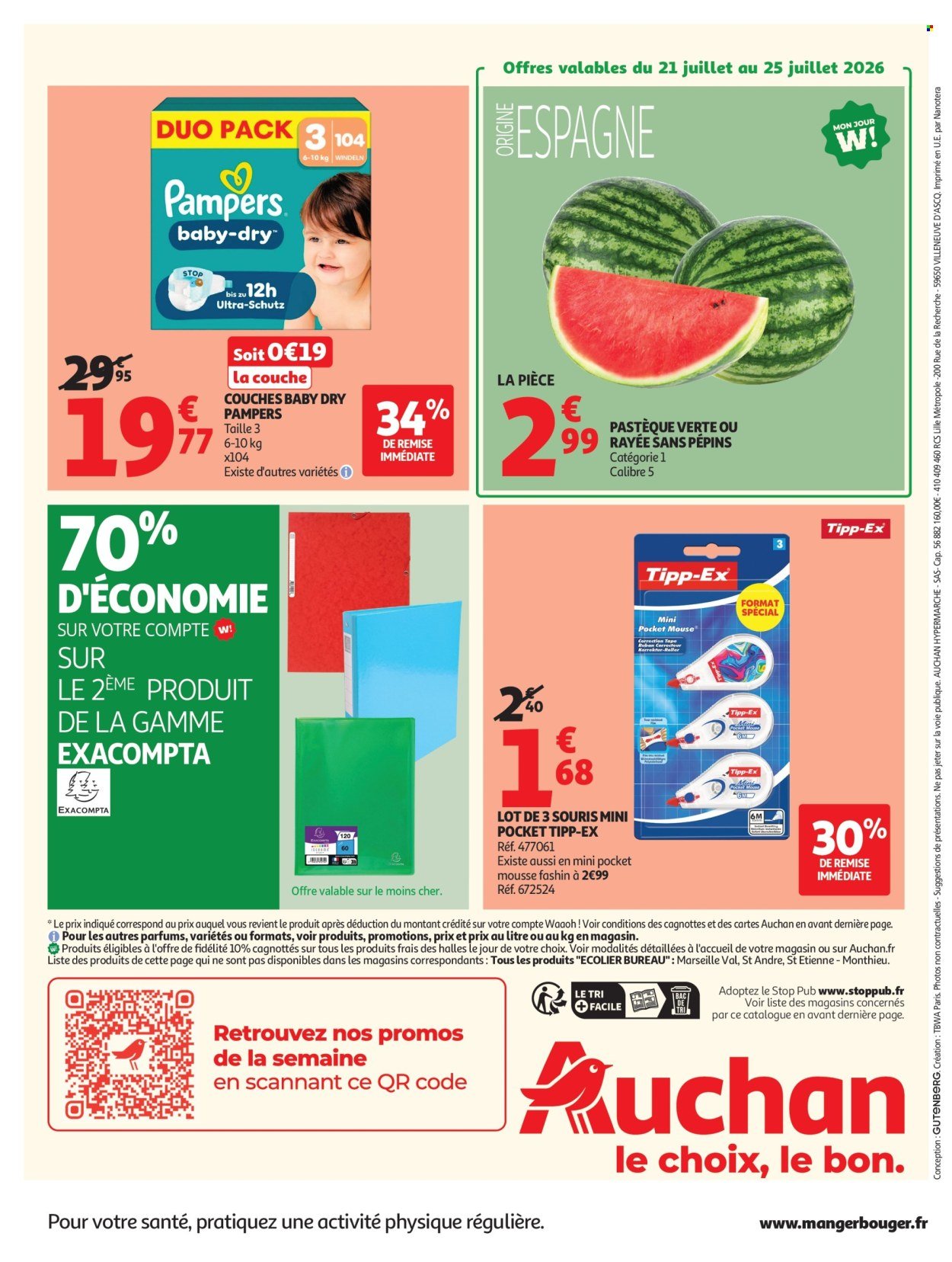 Catalogue AUCHAN - Promos XXL, rentrée