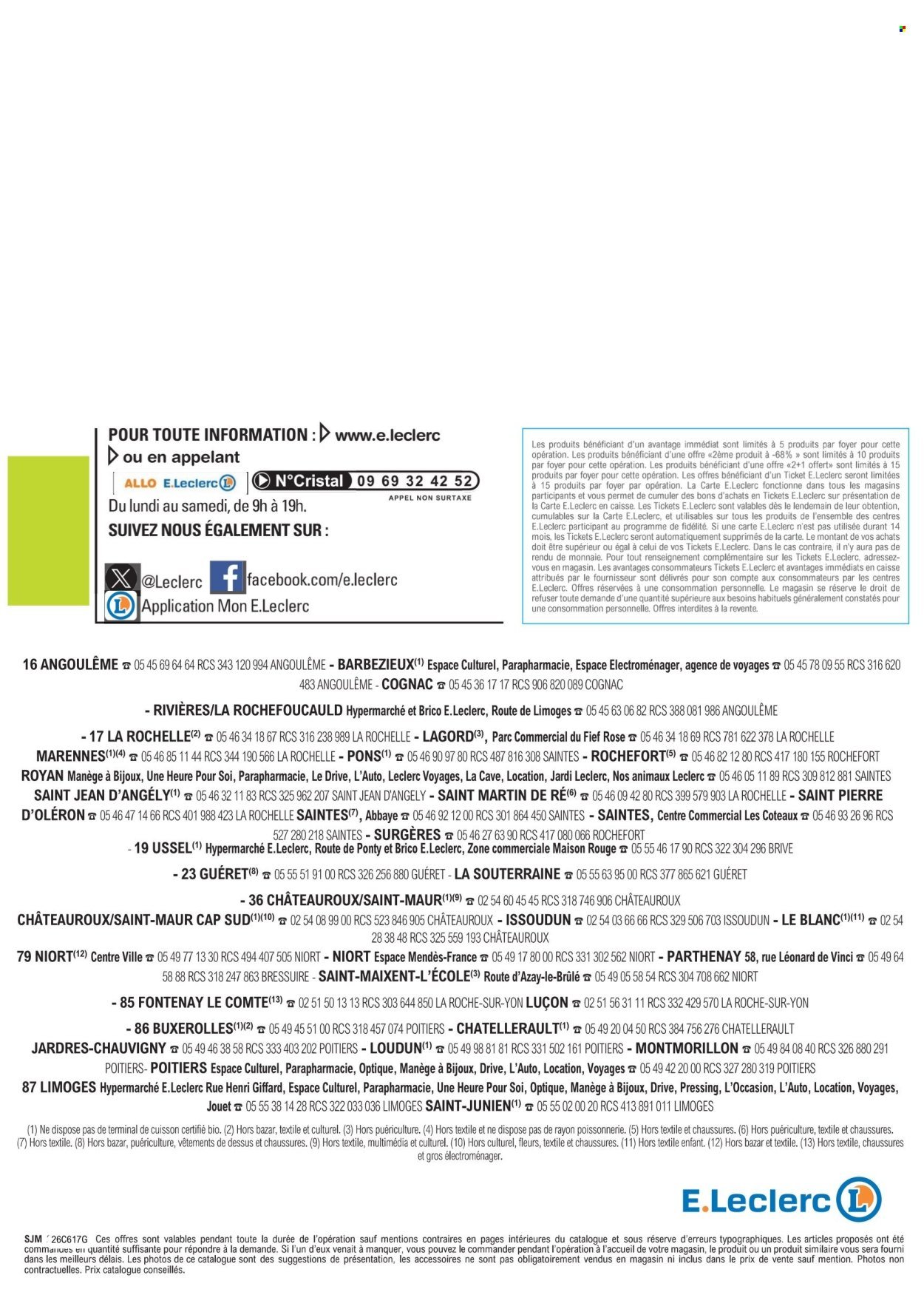 Catalogue E.LECLERC - Temps fort