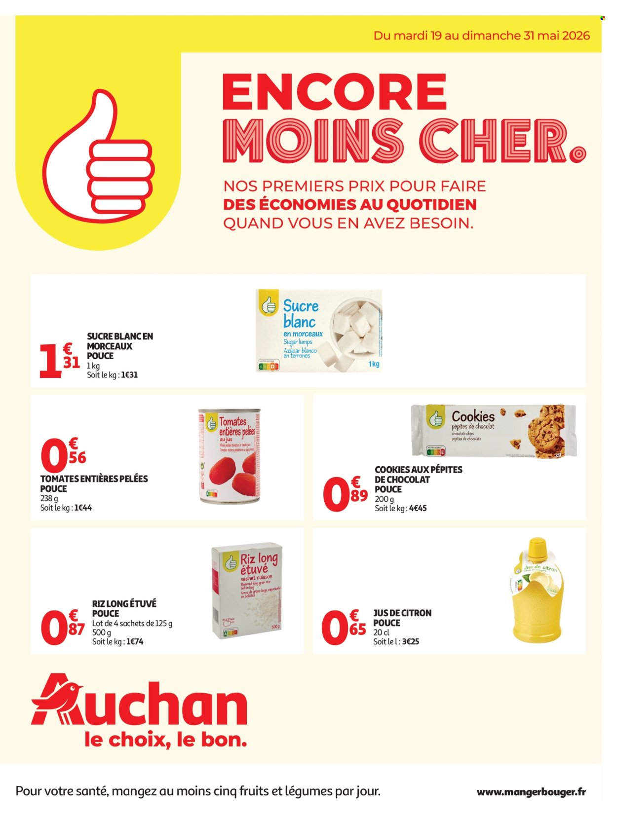 Catalogue AUCHAN - Petits prix marque Pouce (2026-05-19 - 2026-05-31)