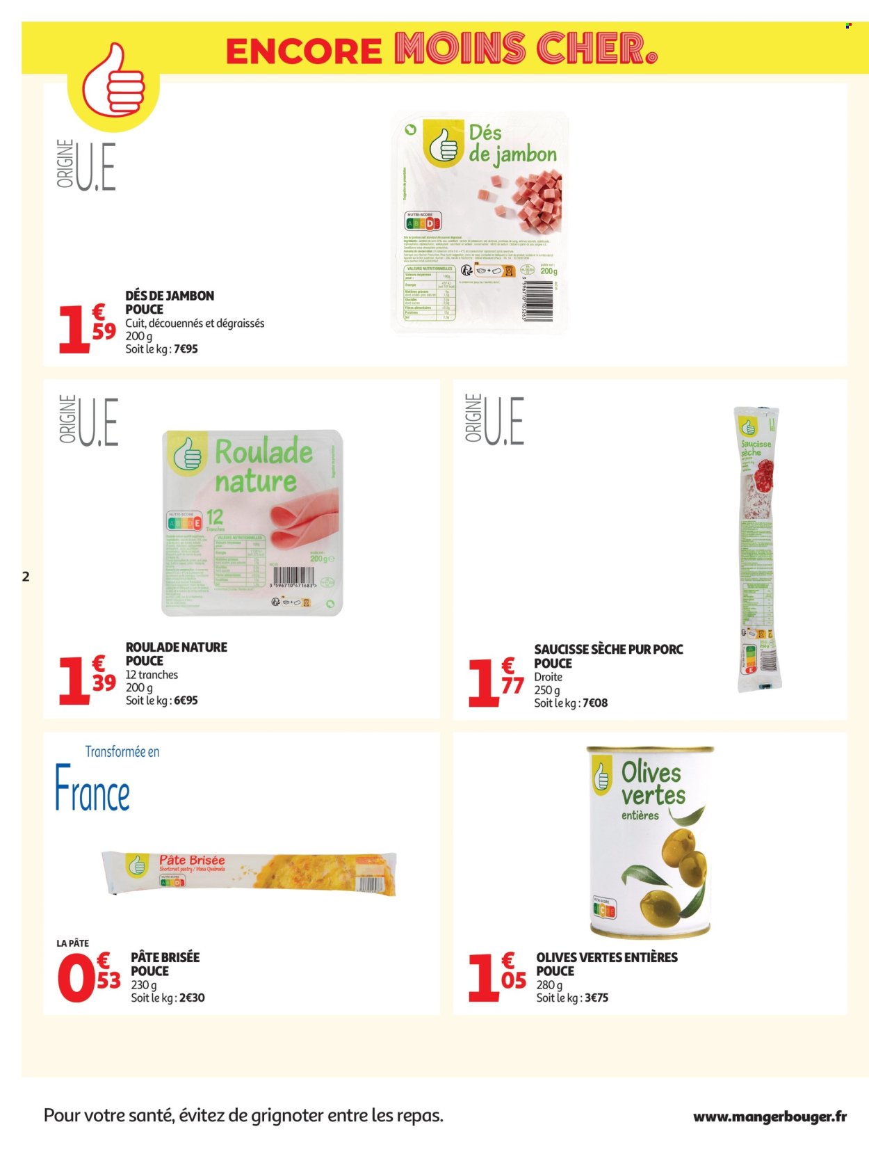 Catalogue AUCHAN - Petits prix marque Pouce (2026-05-19 - 2026-05-31)