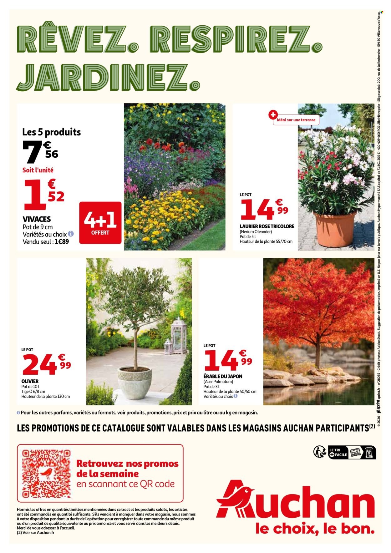 Catalogue AUCHAN - Invitez le soleil dans votre jardin