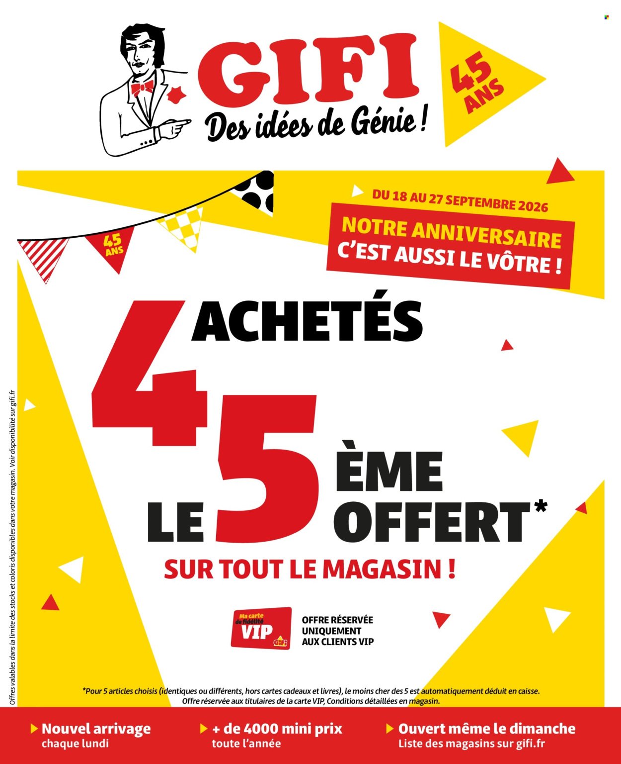 Catalogue GIFI - Notre anniversaire, c'est aussi le vôtre !