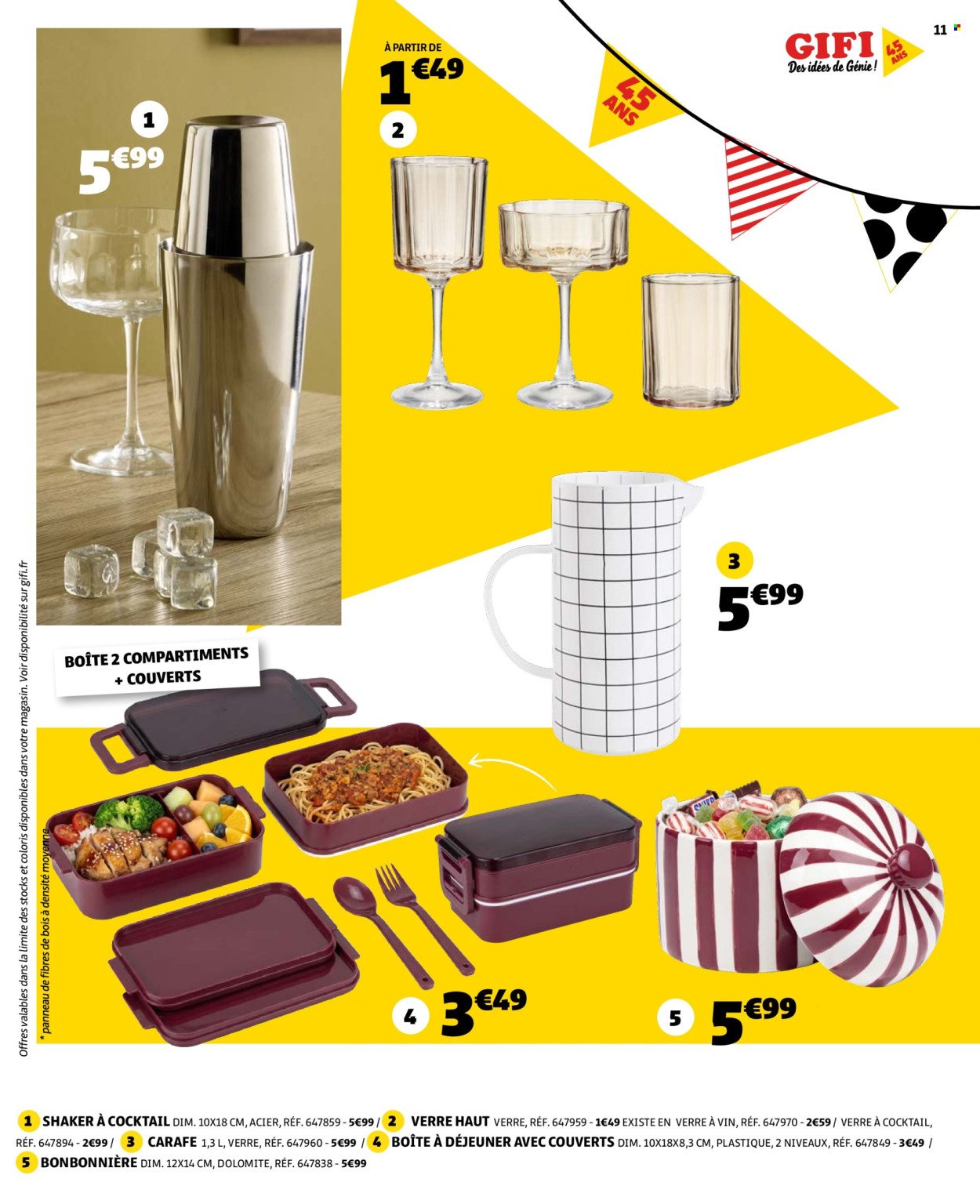 Catalogue GIFI - Notre anniversaire, c'est aussi le vôtre !