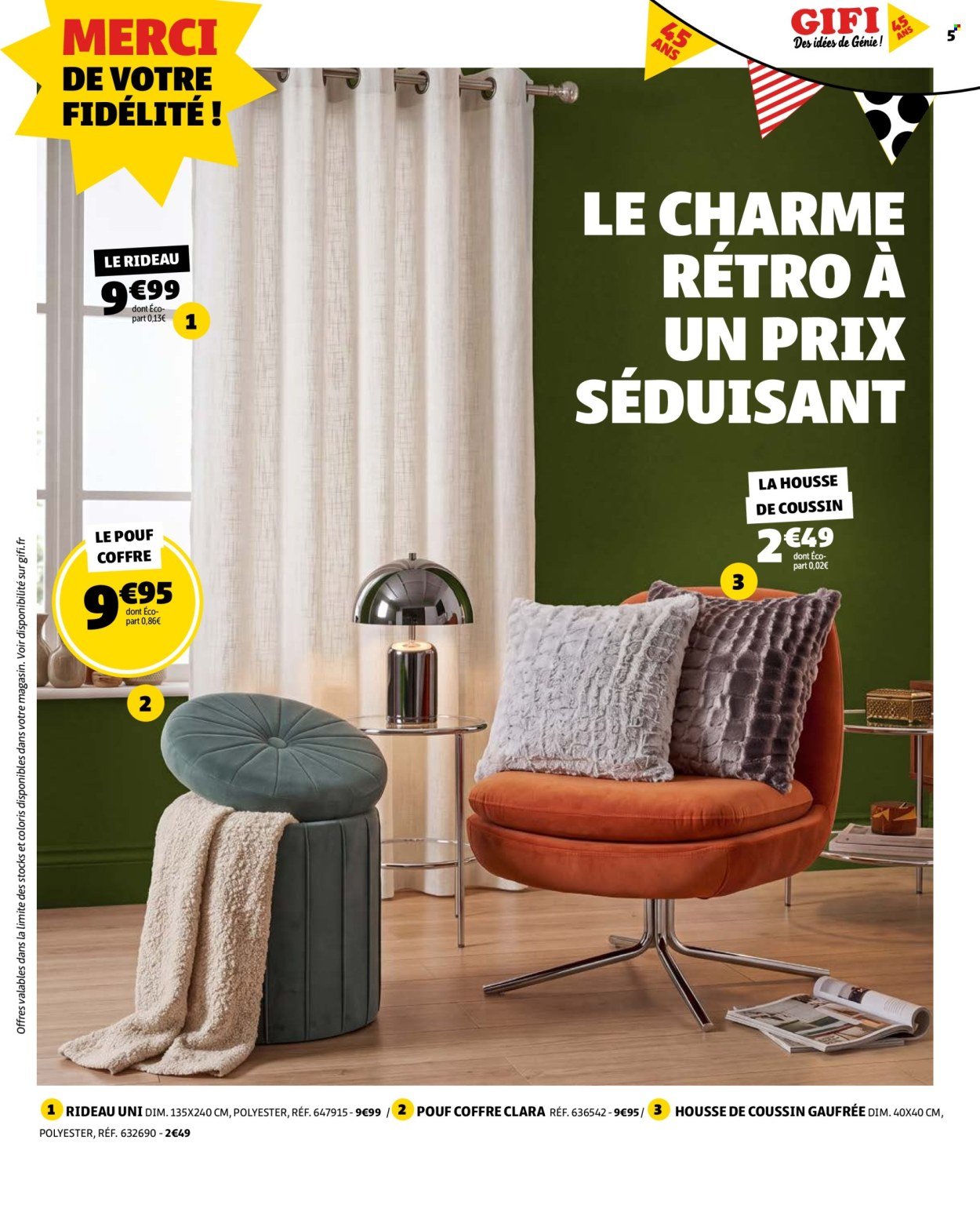 Catalogue GIFI - Notre anniversaire, c'est aussi le vôtre !