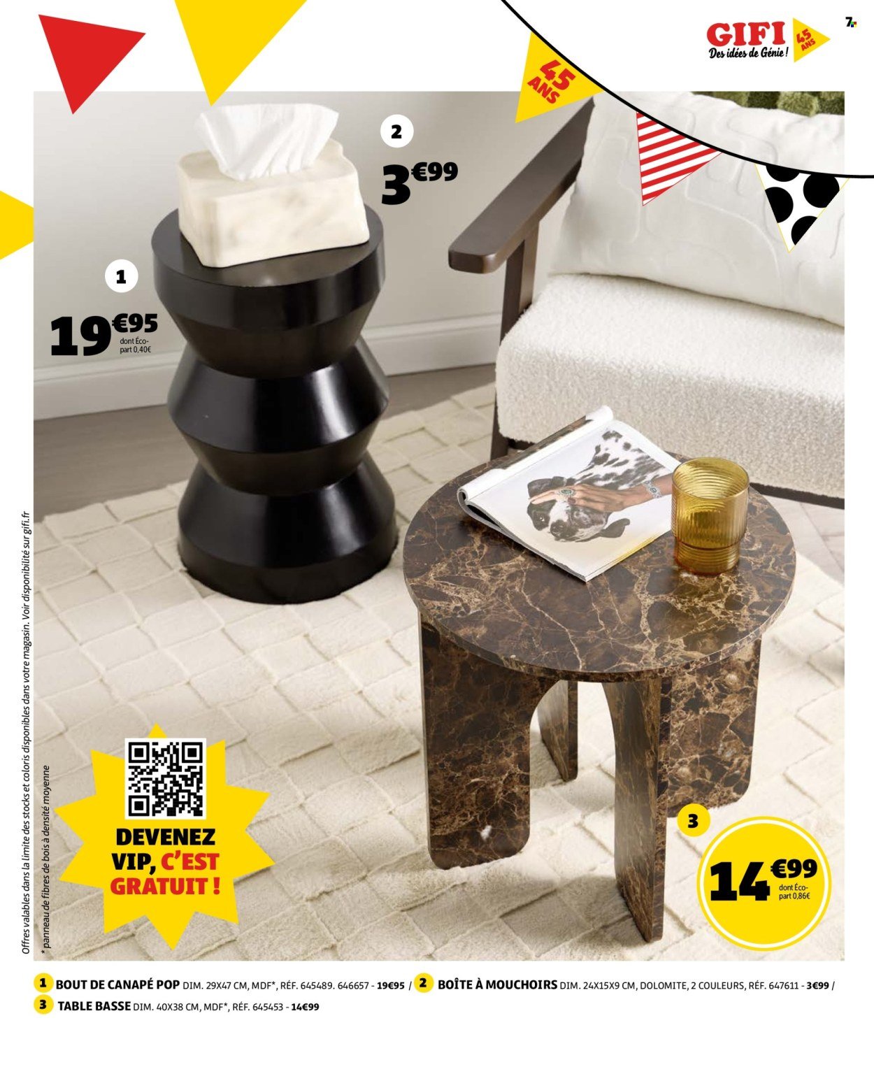 Catalogue GIFI - Notre anniversaire, c'est aussi le vôtre !