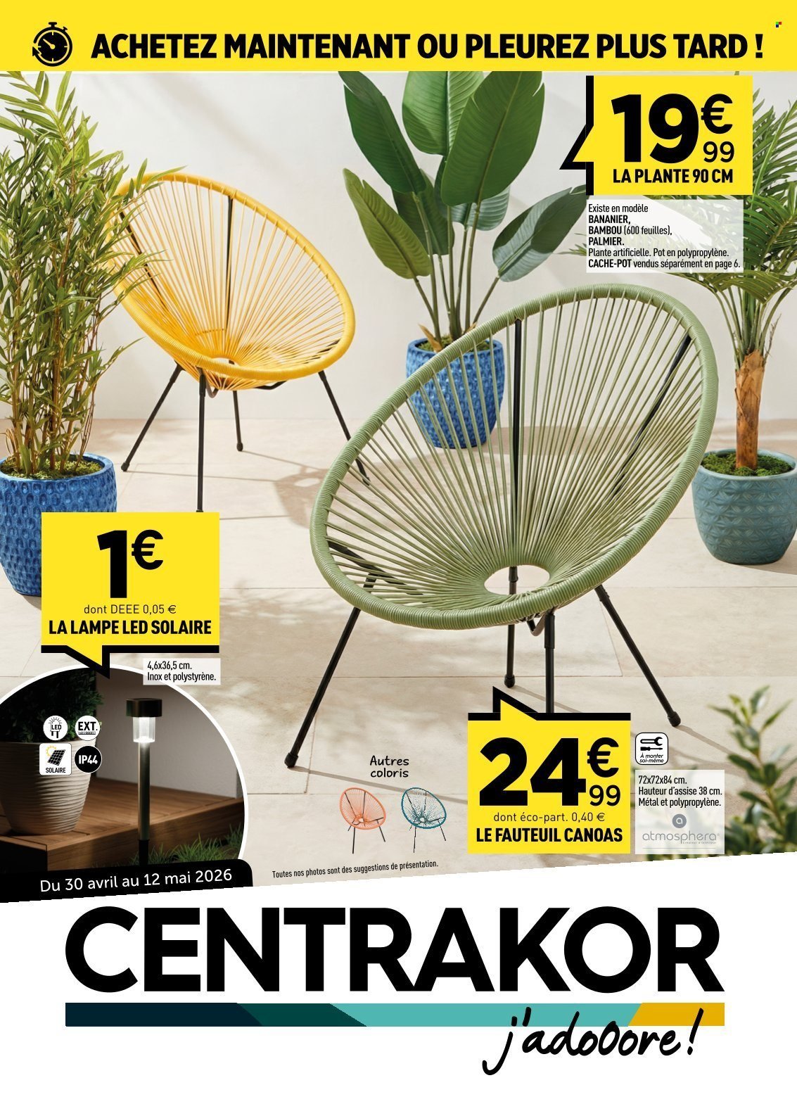 Catalogue CENTRAKOR - Du jeudi 30 avril 2026