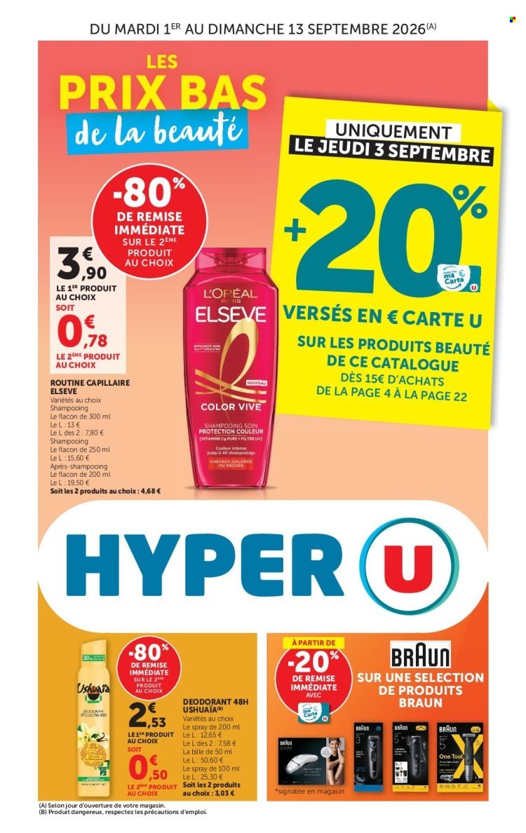 Catalogue HYPER U - Les prix bas de la semaine