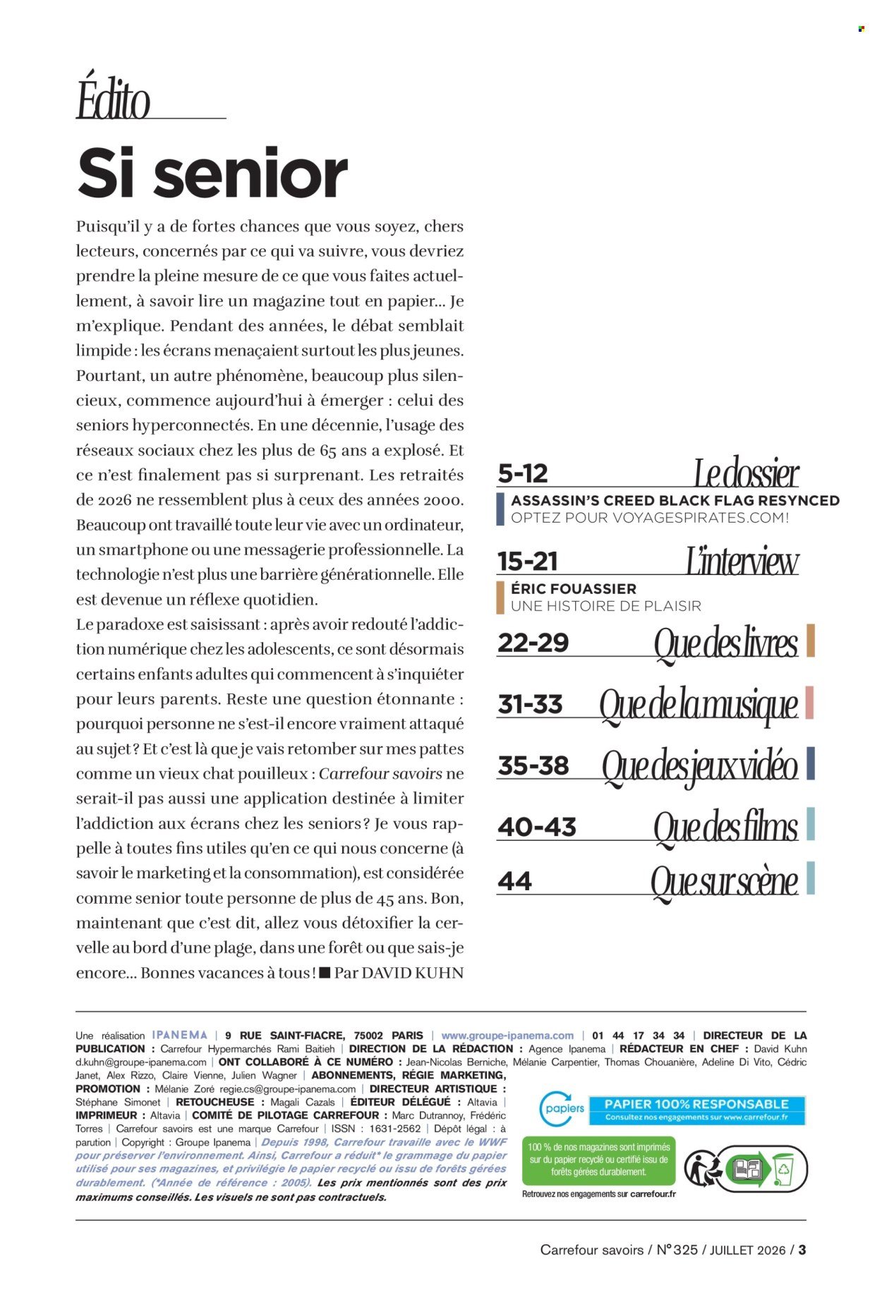 Catalogue CARREFOUR - A CHACUN SA CULTURE