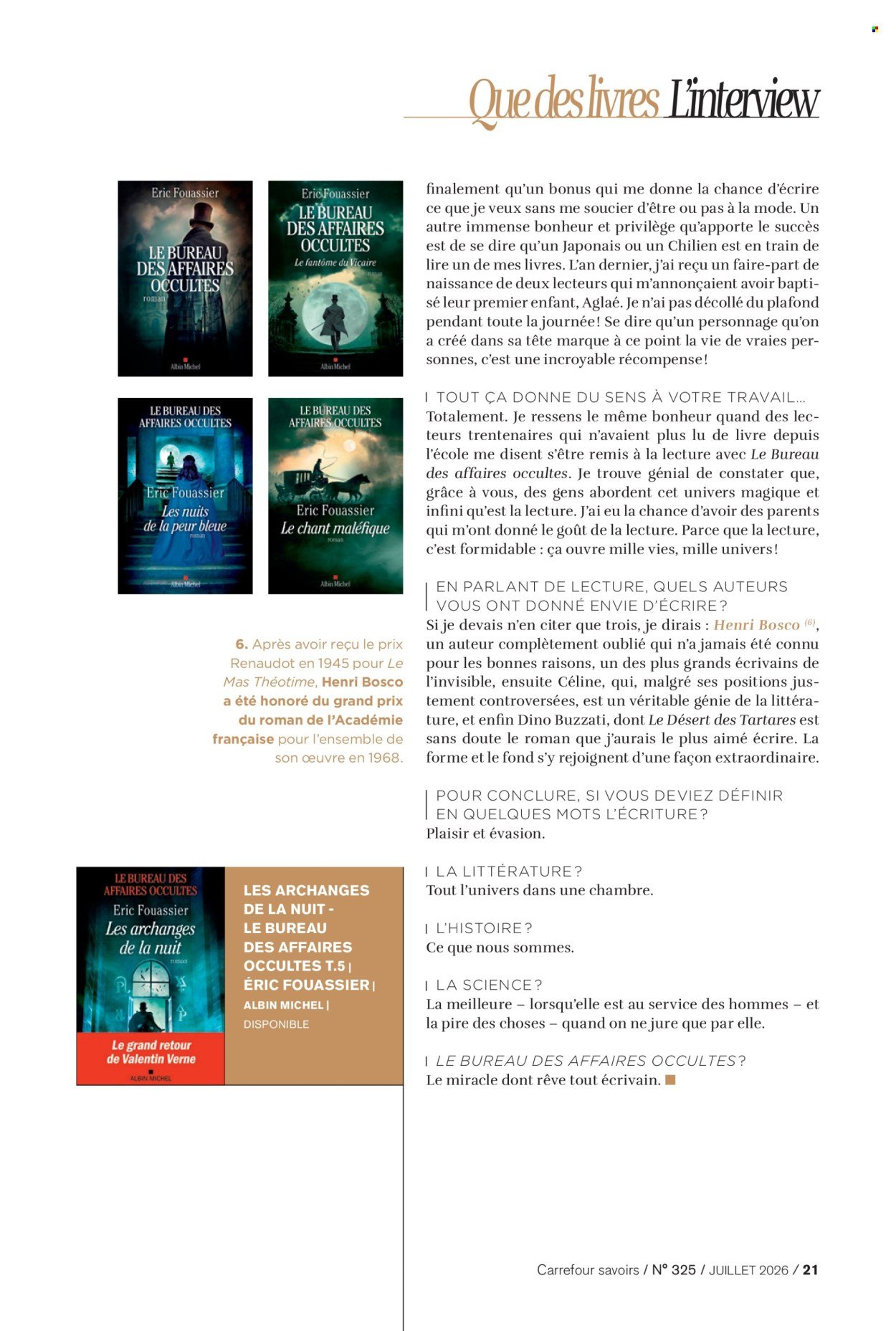 Catalogue CARREFOUR - A CHACUN SA CULTURE