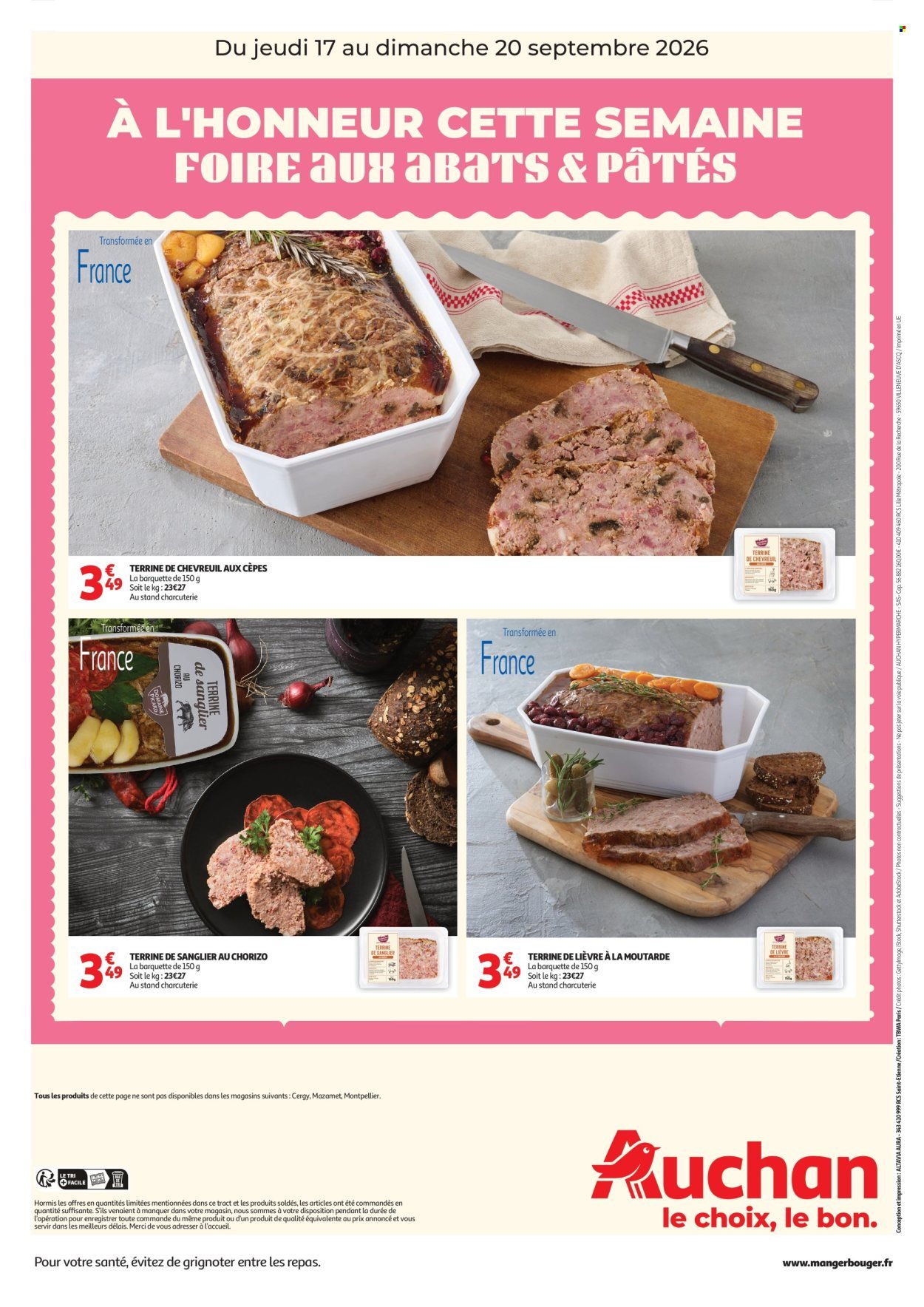 Catalogue AUCHAN - À l'honneur cette semaine