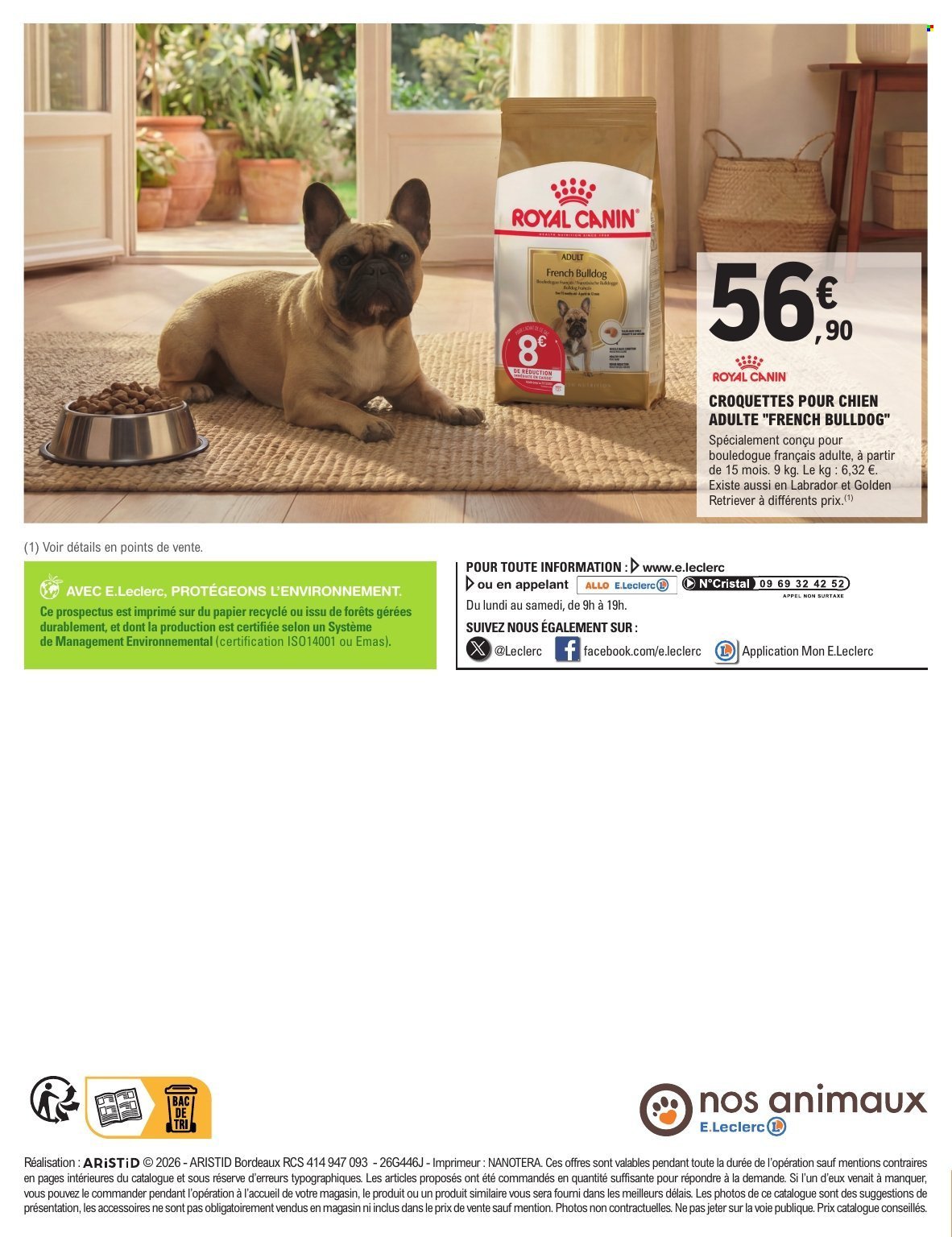 Catalogue E.LECLERC - TRAFIC ANIMALERIE
