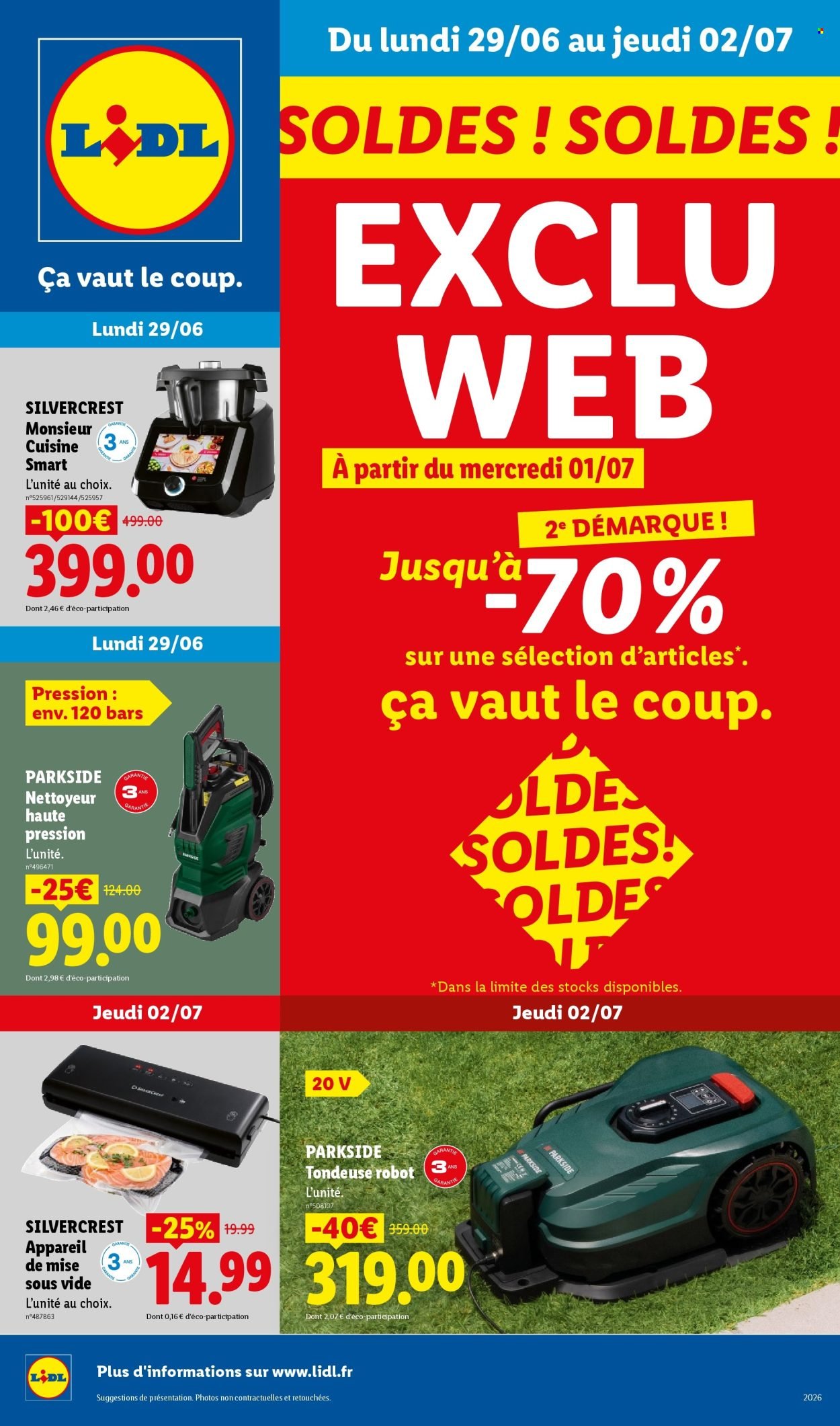 Catalogue LIDL - Les Exclus Web de la semaine