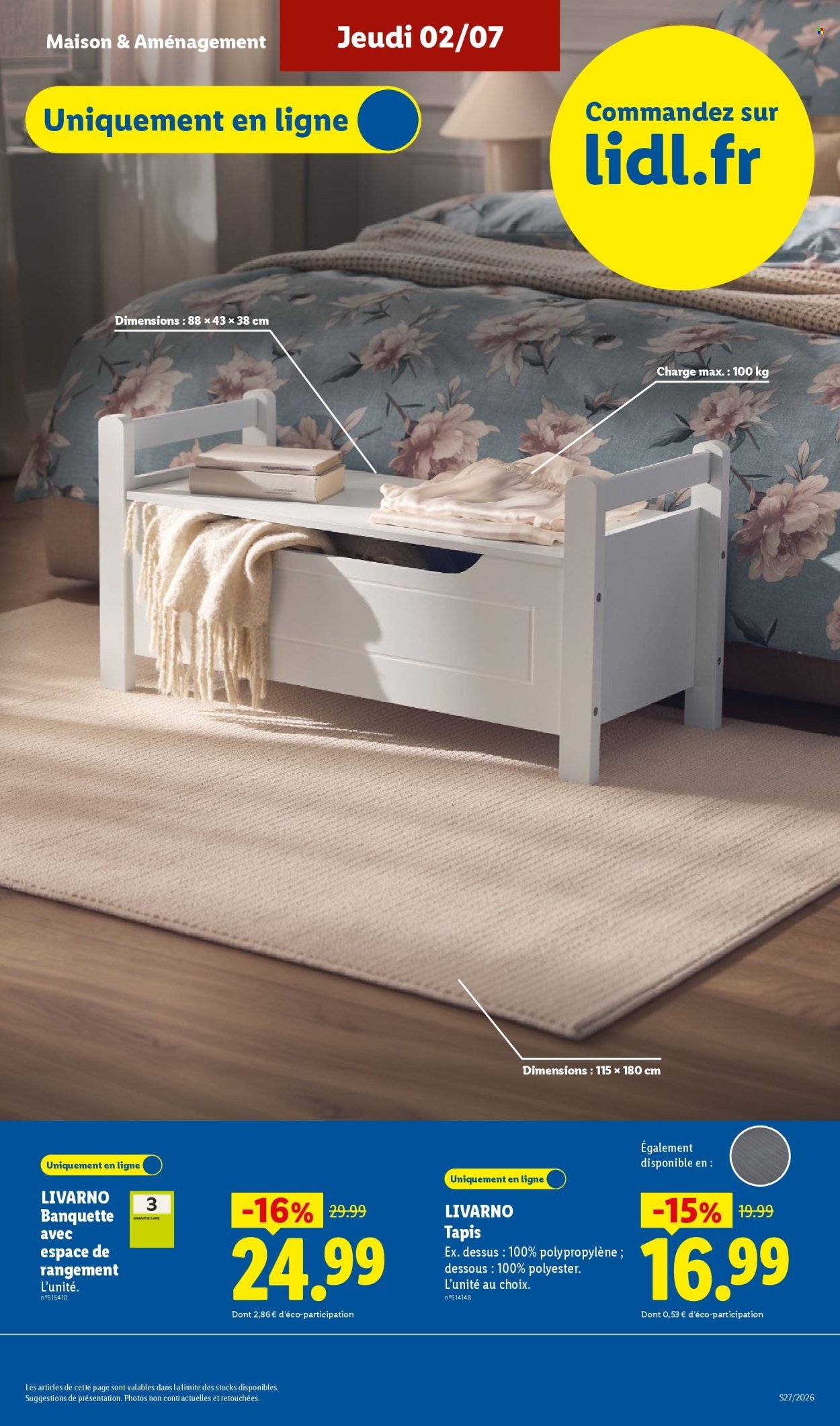 Catalogue LIDL - Les Exclus Web de la semaine