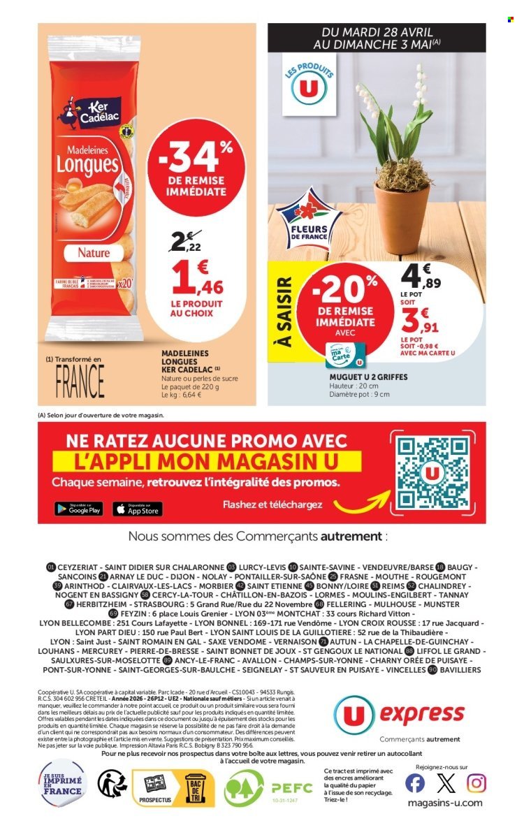 Catalogue U EXPRESS - Les prix bas de la semaine (2026-04-28 - 2026-05-10)