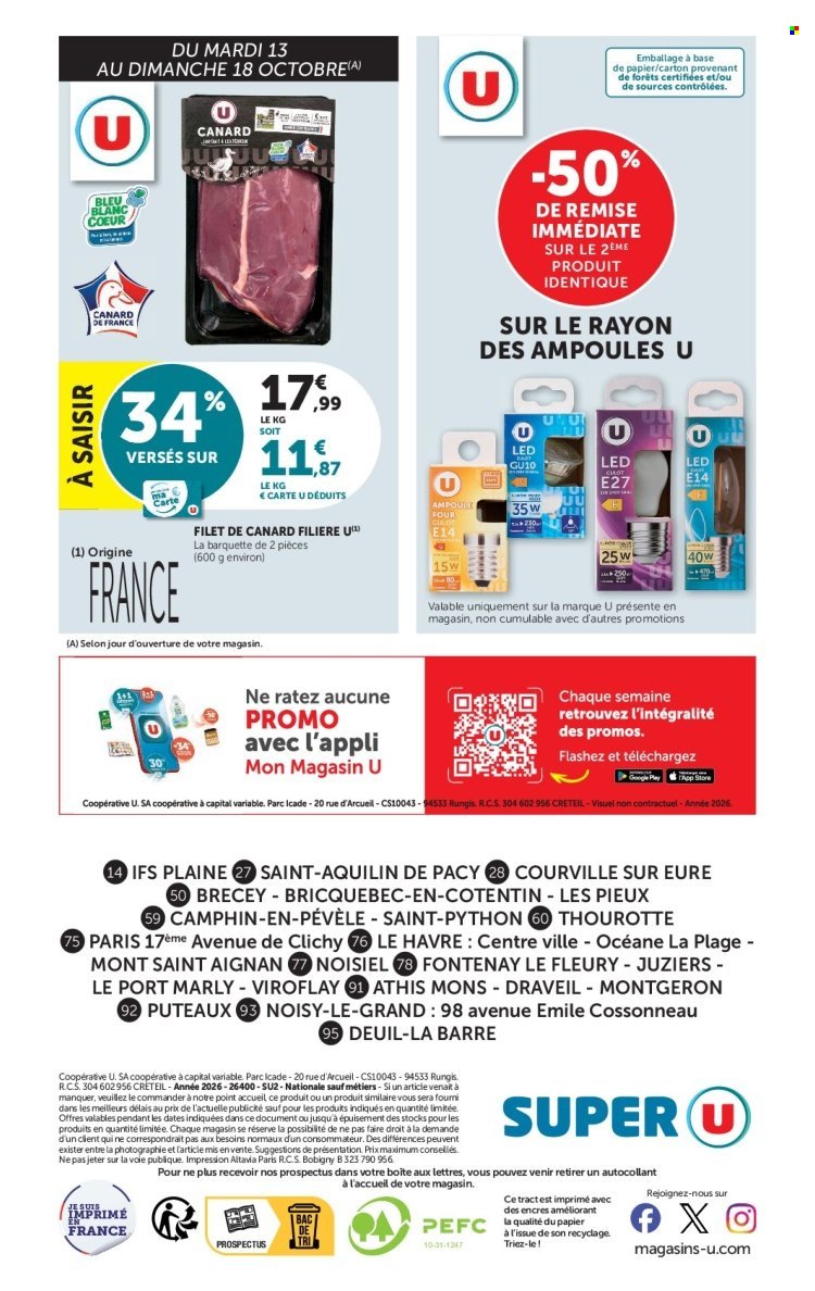 Catalogue SUPER U - Les prix bas de la semaine