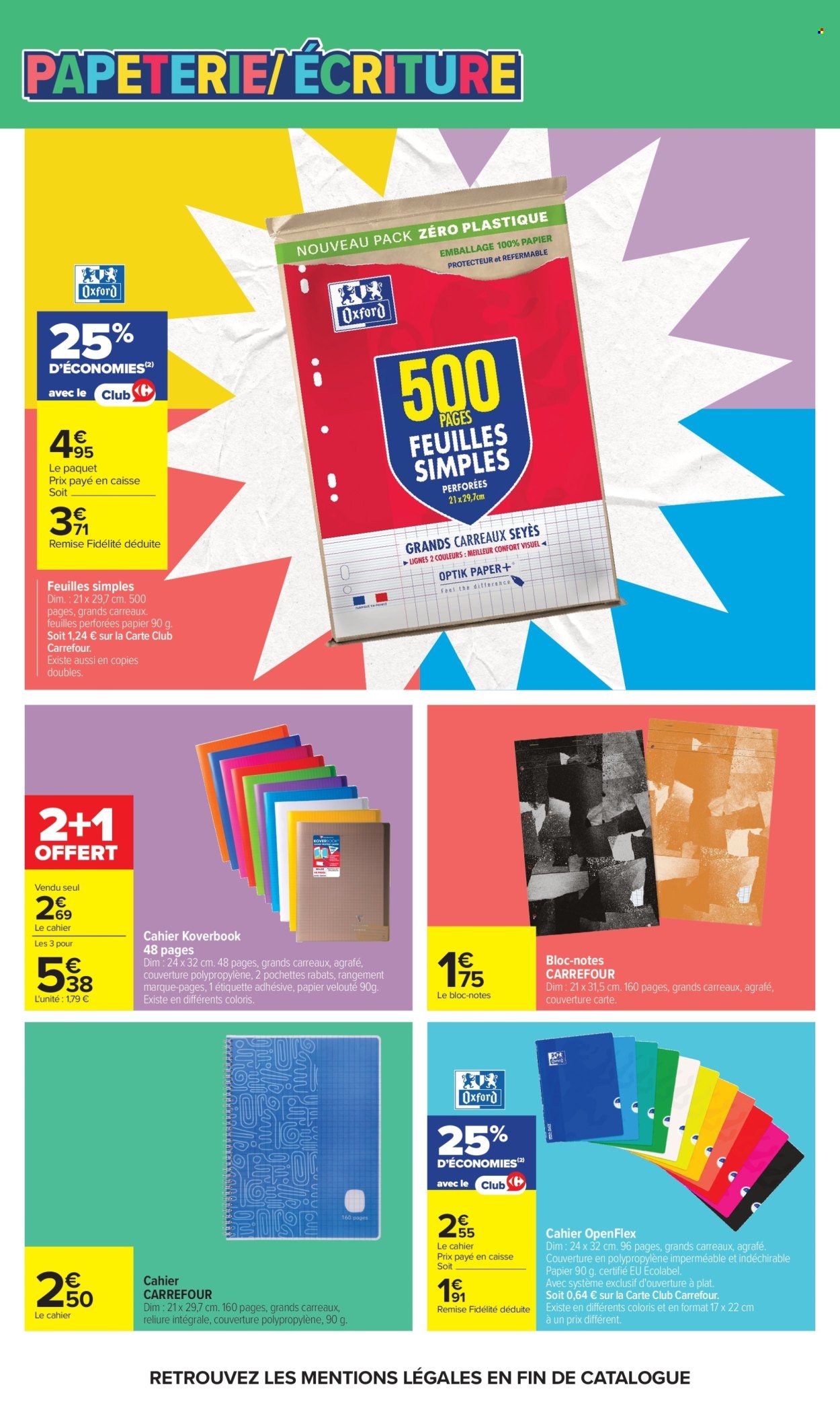 Catalogue CARREFOUR MARKET - RENTREE DES CLASSES