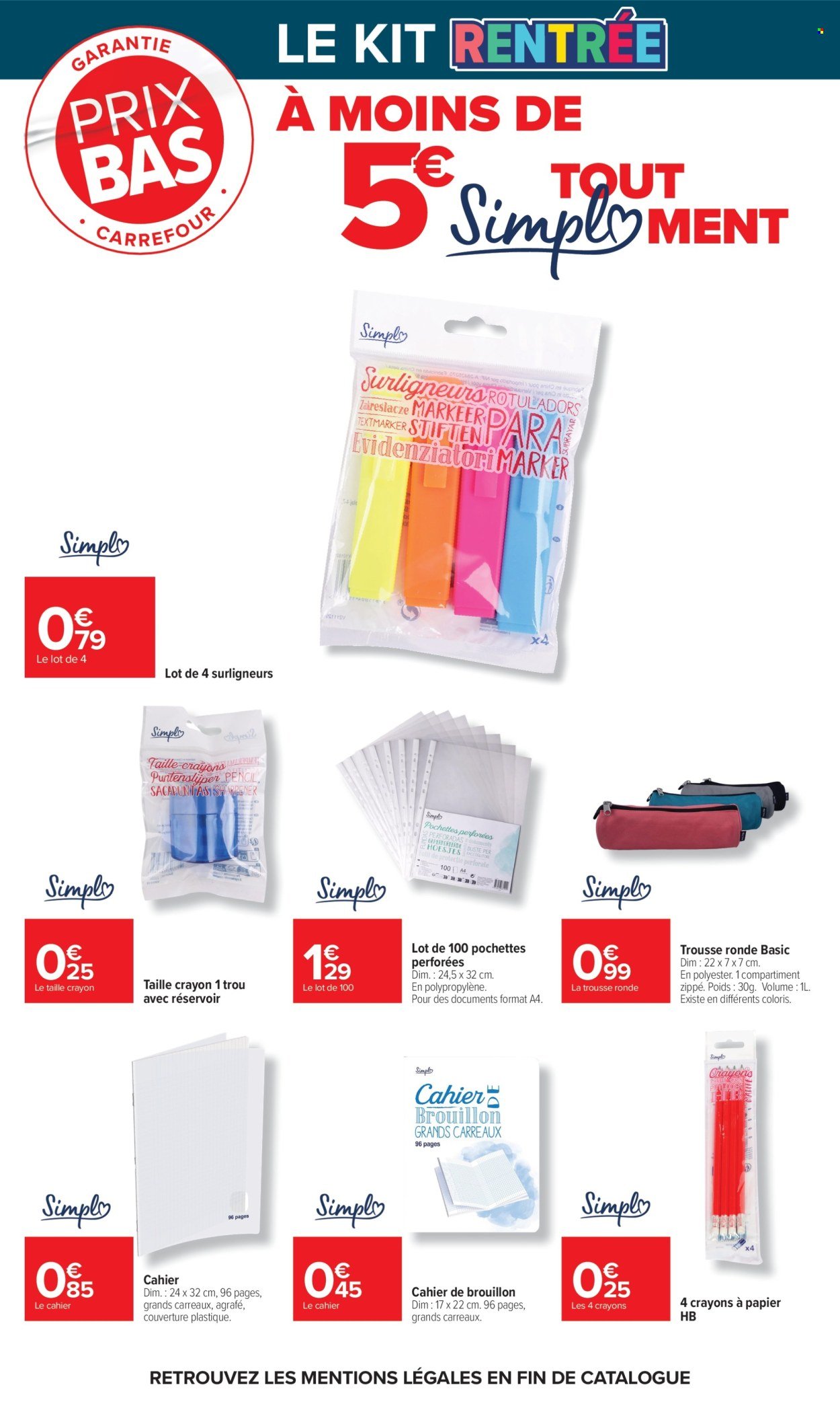 Catalogue CARREFOUR MARKET - RENTREE DES CLASSES