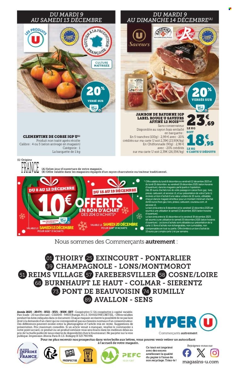 Catalogue HYPER U - Les prix bas de la semaine (2025-12-09 - 2025-12-24)