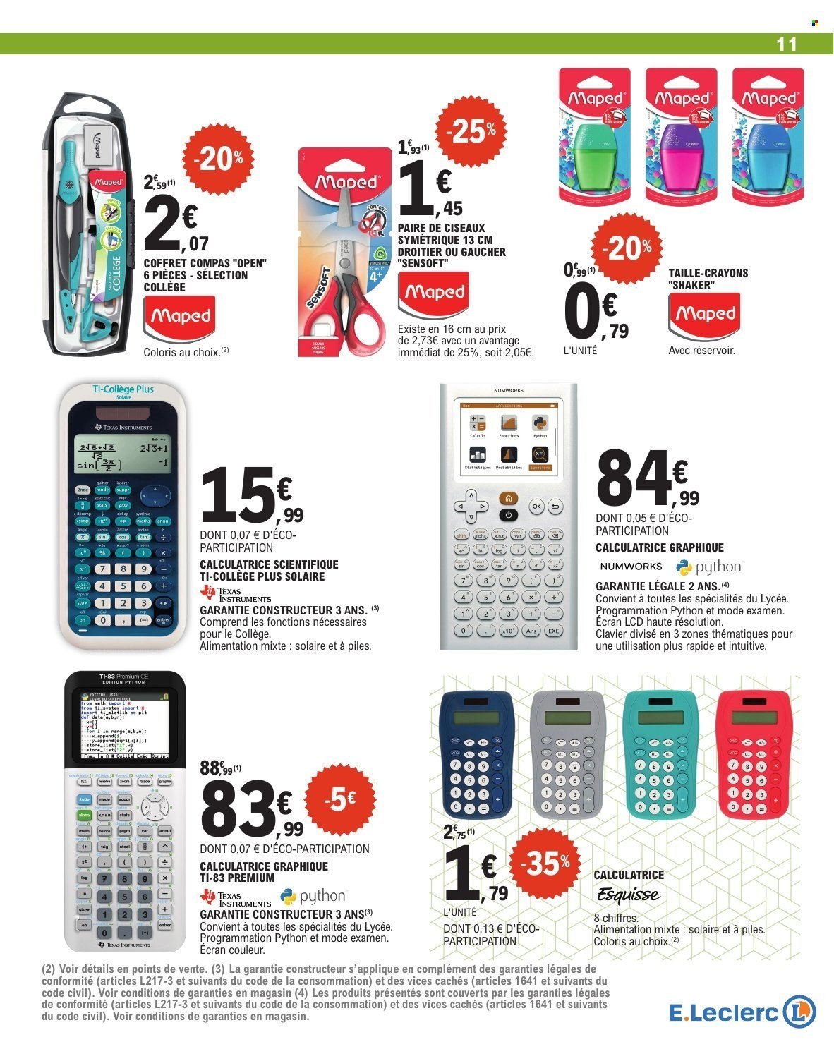 Catalogue E.LECLERC - RENTREE DES CLASSES