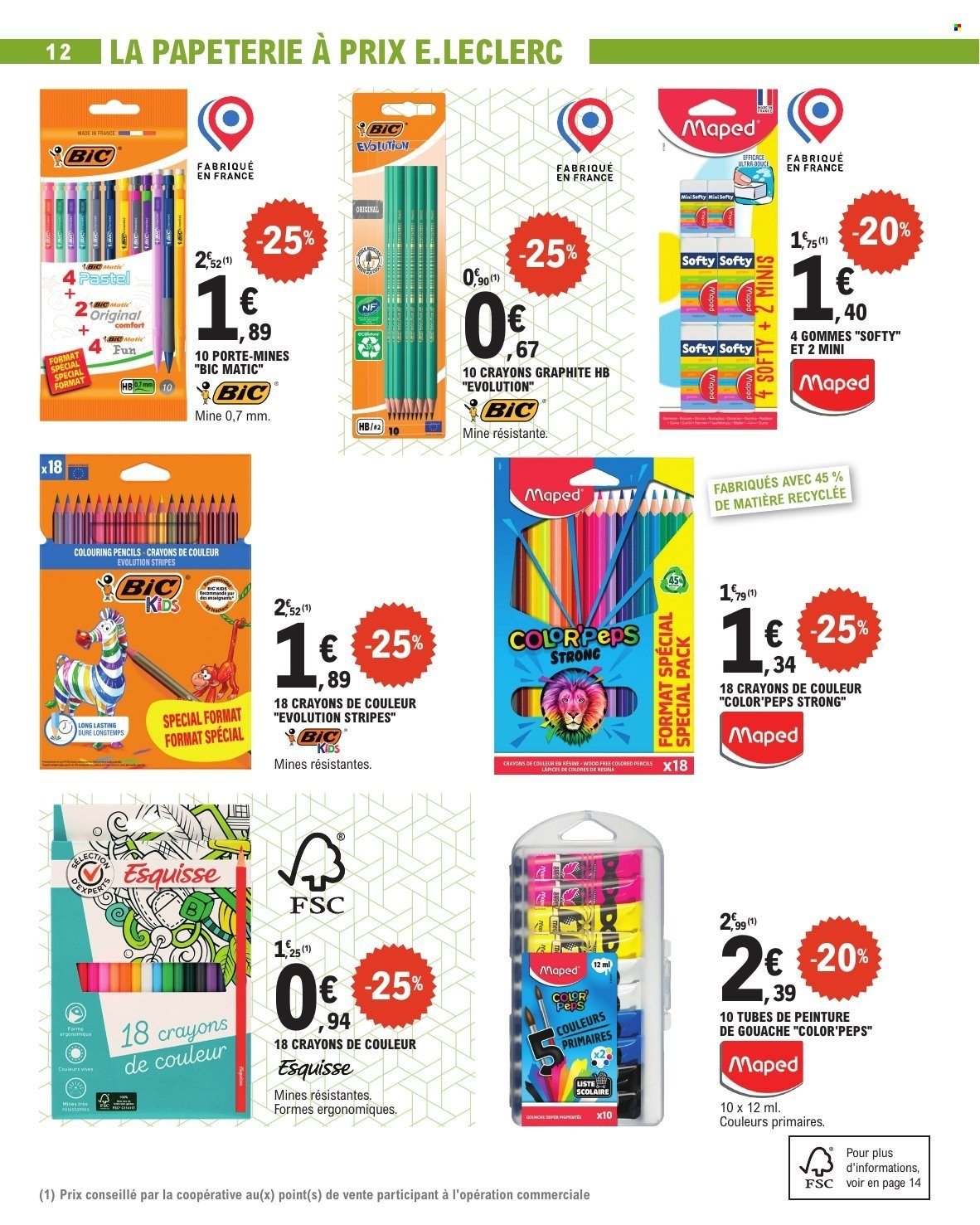 Catalogue E.LECLERC - RENTREE DES CLASSES